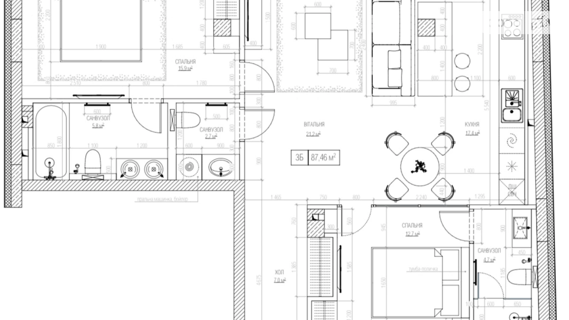 Продается 3-комнатная квартира 92 кв. м в Киеве, ул. Петра Сагайдачного, 18