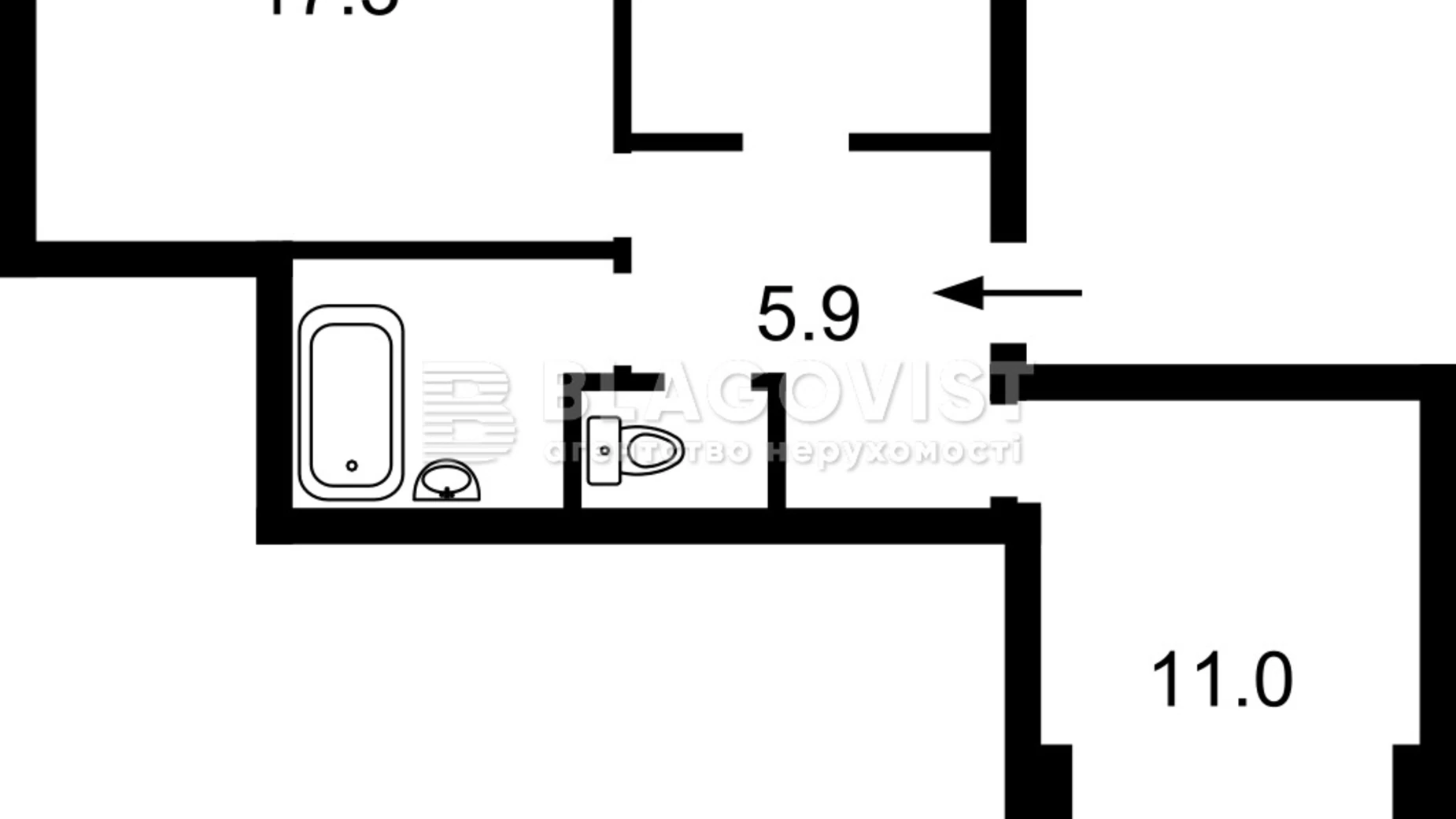 Продается 2-комнатная квартира 54.4 кв. м в Киеве, ул. Лукьяновская, 63