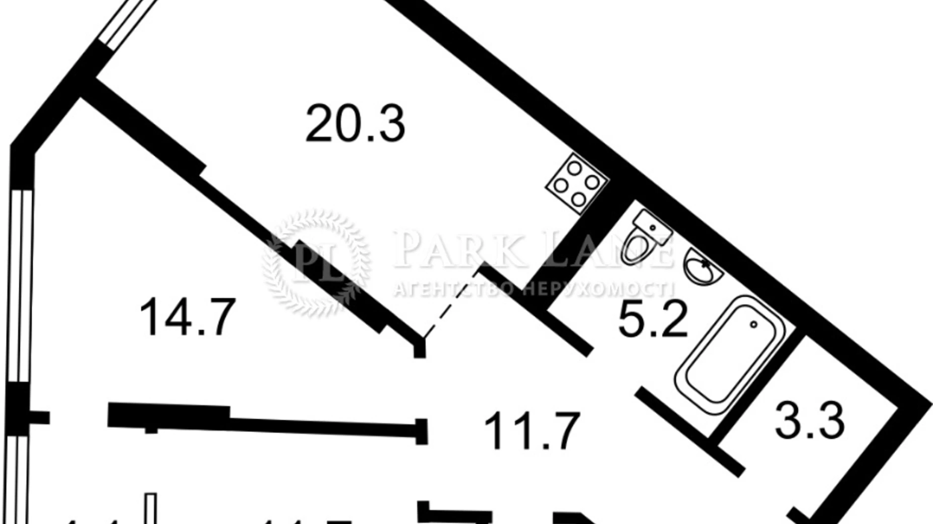 Продается 2-комнатная квартира 96 кв. м в Киеве, наб. Днепровская, 2