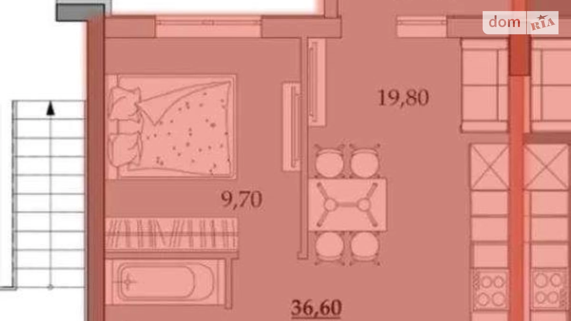 Продается 1-комнатная квартира 36 кв. м в Лиманке, ул. Академика Вильямса, 93/4