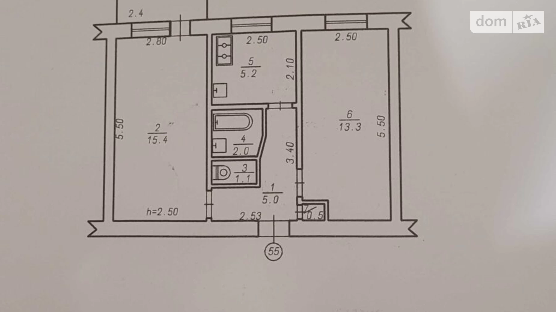 Продается 2-комнатная квартира 45 кв. м в Хмельницком, ул. Институтская - фото 7