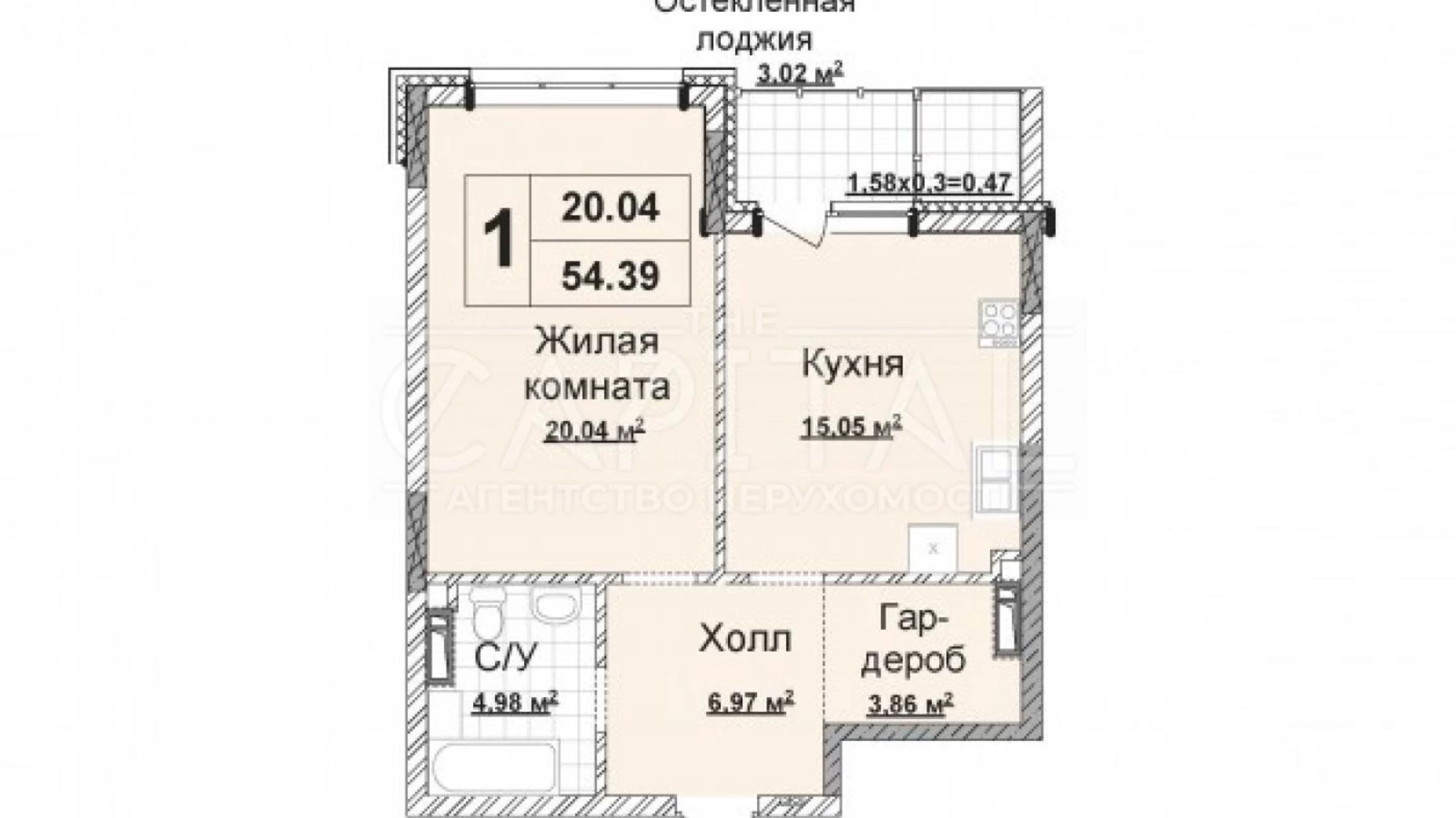 Продается 1-комнатная квартира 56 кв. м в Киеве, ул. Андрея Верхогляда(Драгомирова), 15А - фото 2