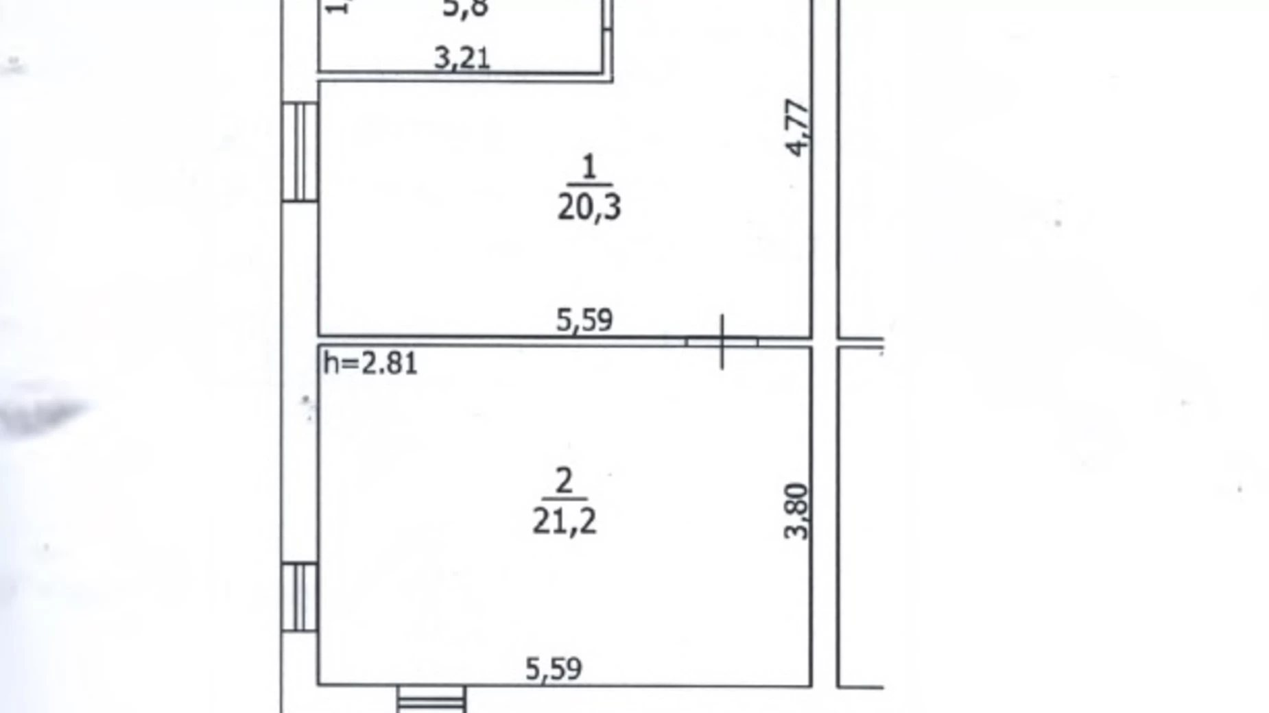 Продається 1-кімнатна квартира 47.3 кв. м у Борисполі, вул. Шевченка, 33 - фото 2