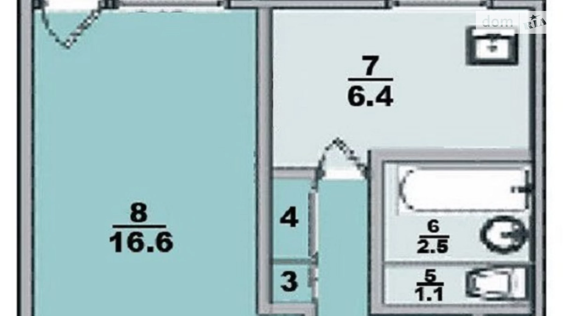 Продается 1-комнатная квартира 33 кв. м в Харькове, ул. Электровозная - фото 2