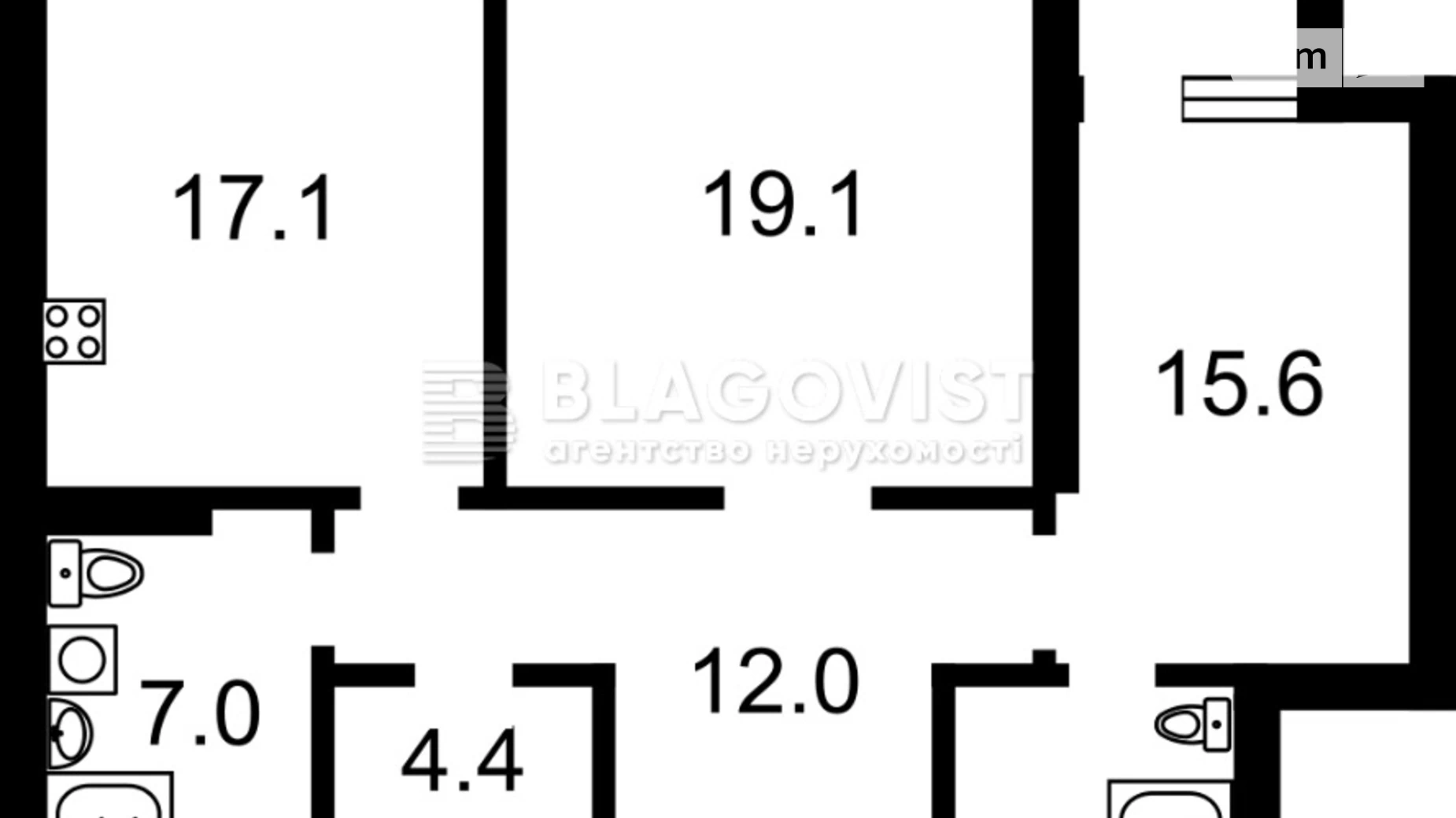 Продается 2-комнатная квартира 87 кв. м в Киеве, ул. Василия Тютюнника, 37/1