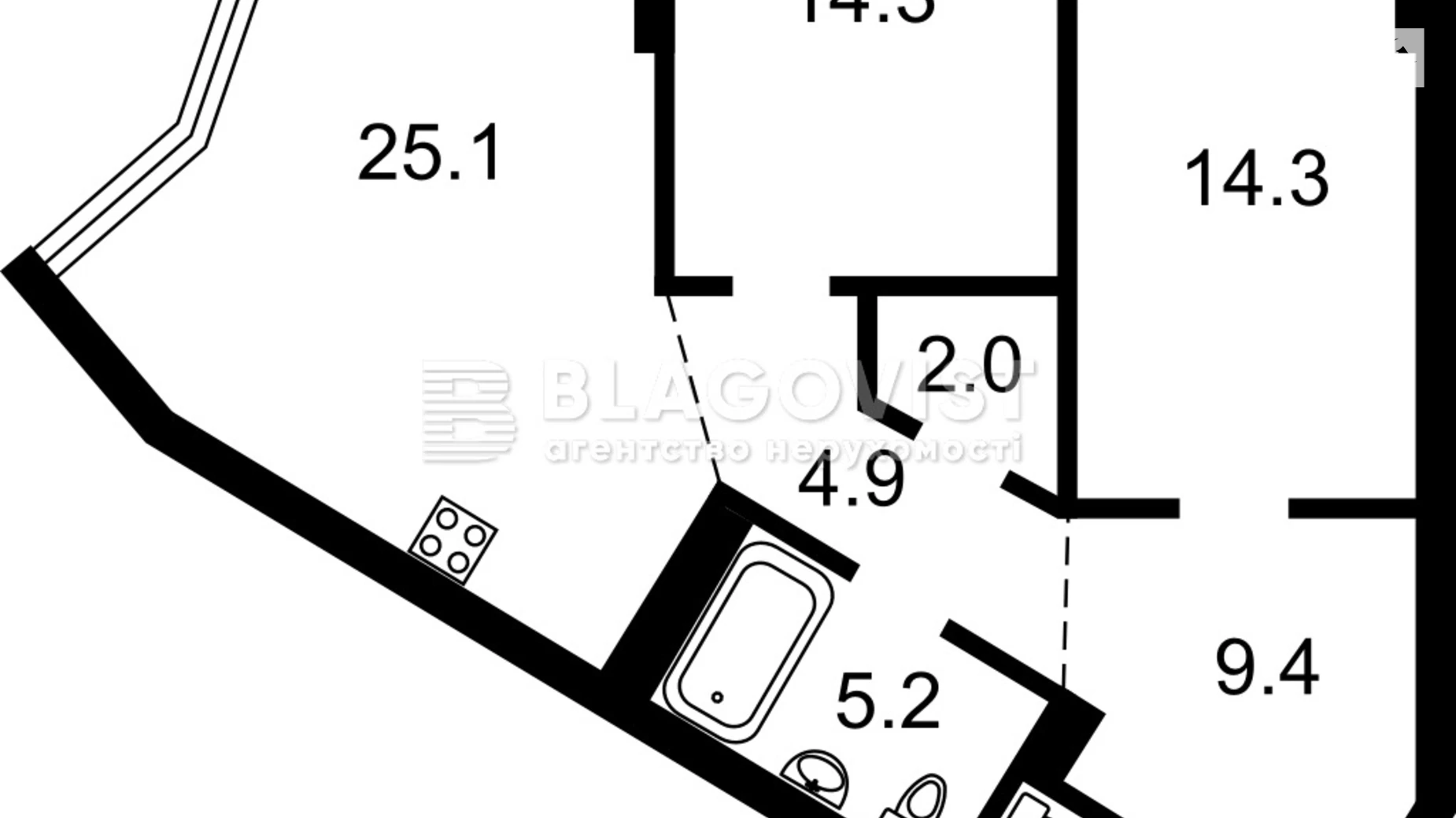 Продається 2-кімнатна квартира 81.3 кв. м у Києві, просп. Берестейський(Перемоги), 11 корпус 3