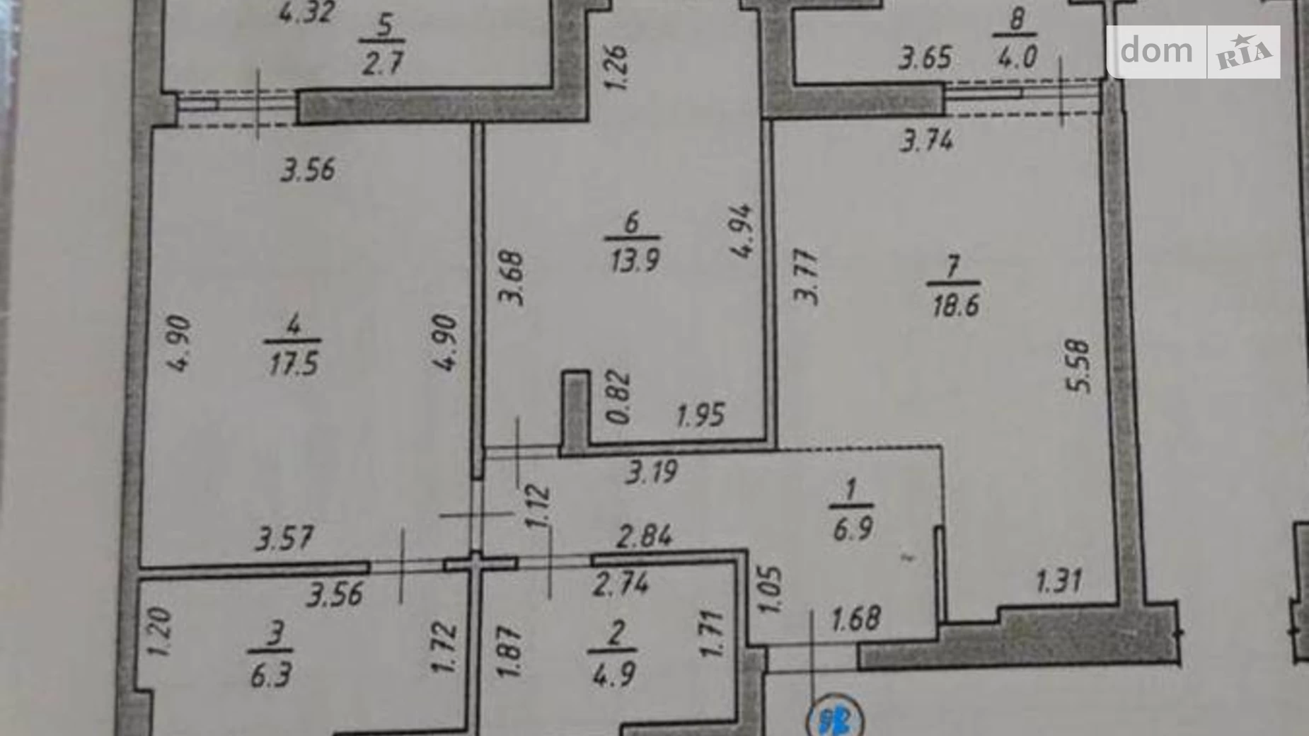 Продается 2-комнатная квартира 72 кв. м в Львове, ул. Вячеслава Липинского, 29Б