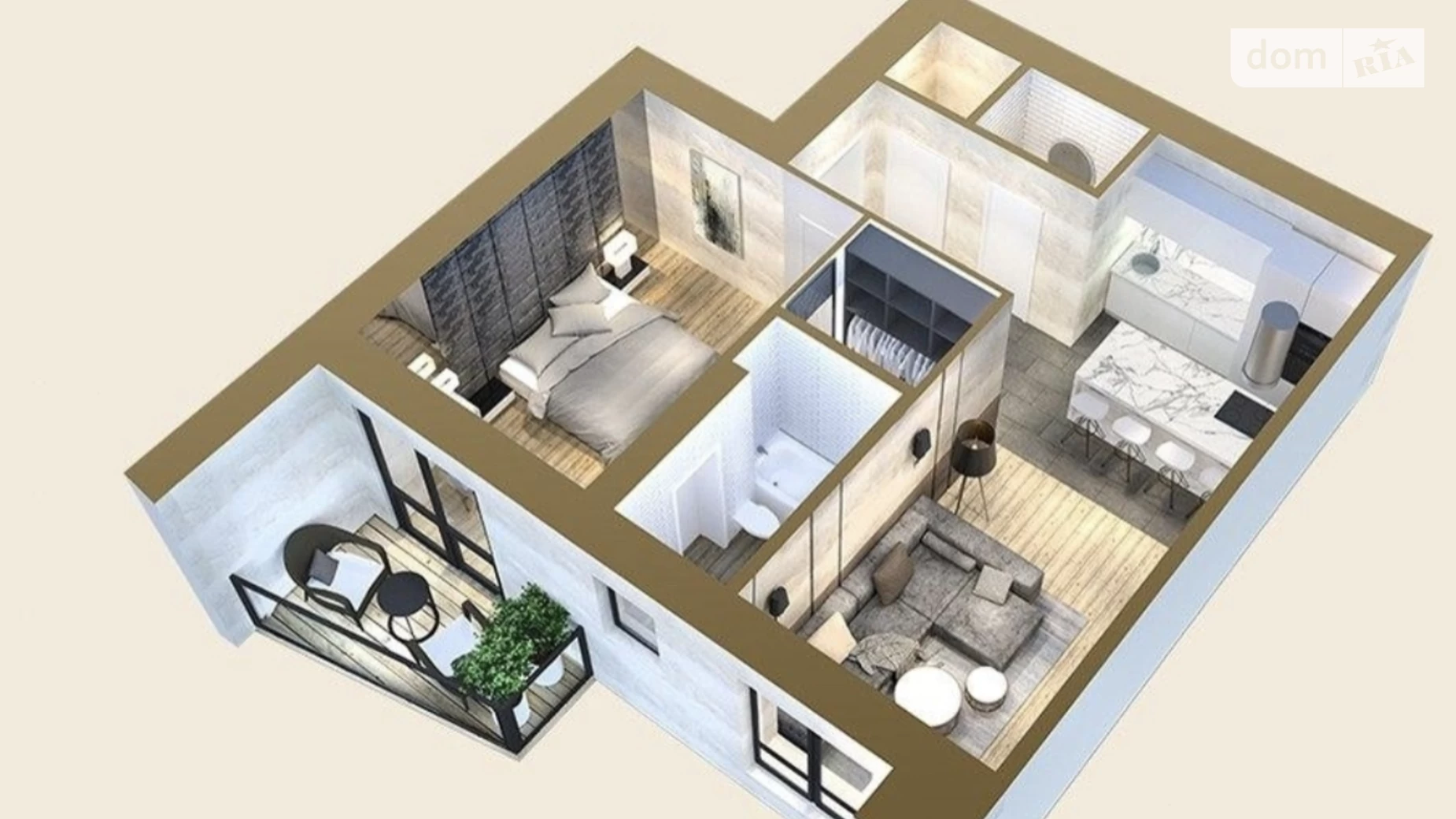 Продається 1-кімнатна квартира 55.4 кв. м у, цена: 48000 $ - фото 3