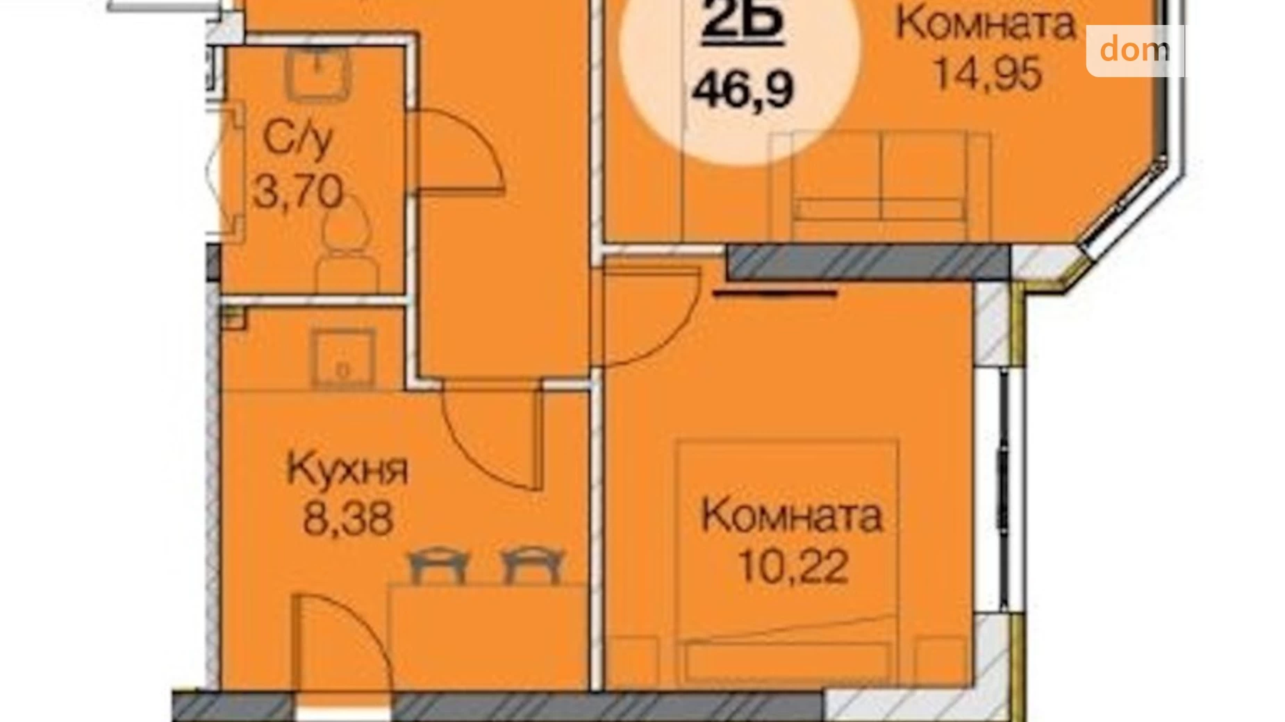 Продается 2-комнатная квартира 48 кв. м в Одессе, ул. Паустовского - фото 5
