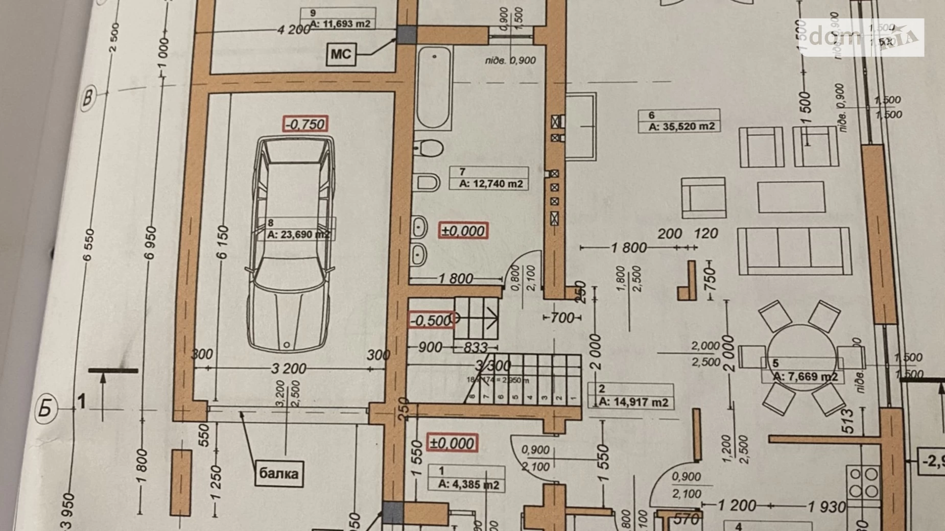 Продается дом на 2 этажа 240 кв. м с бассейном, ул. Трояндовая(Лермонтова) - фото 3