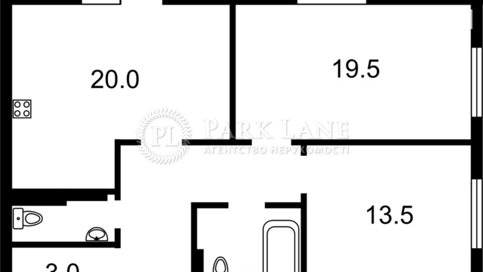 Продается 2-комнатная квартира 76.7 кв. м в Киеве, просп. Воздушных Сил(Воздухофлотский), 56 - фото 2