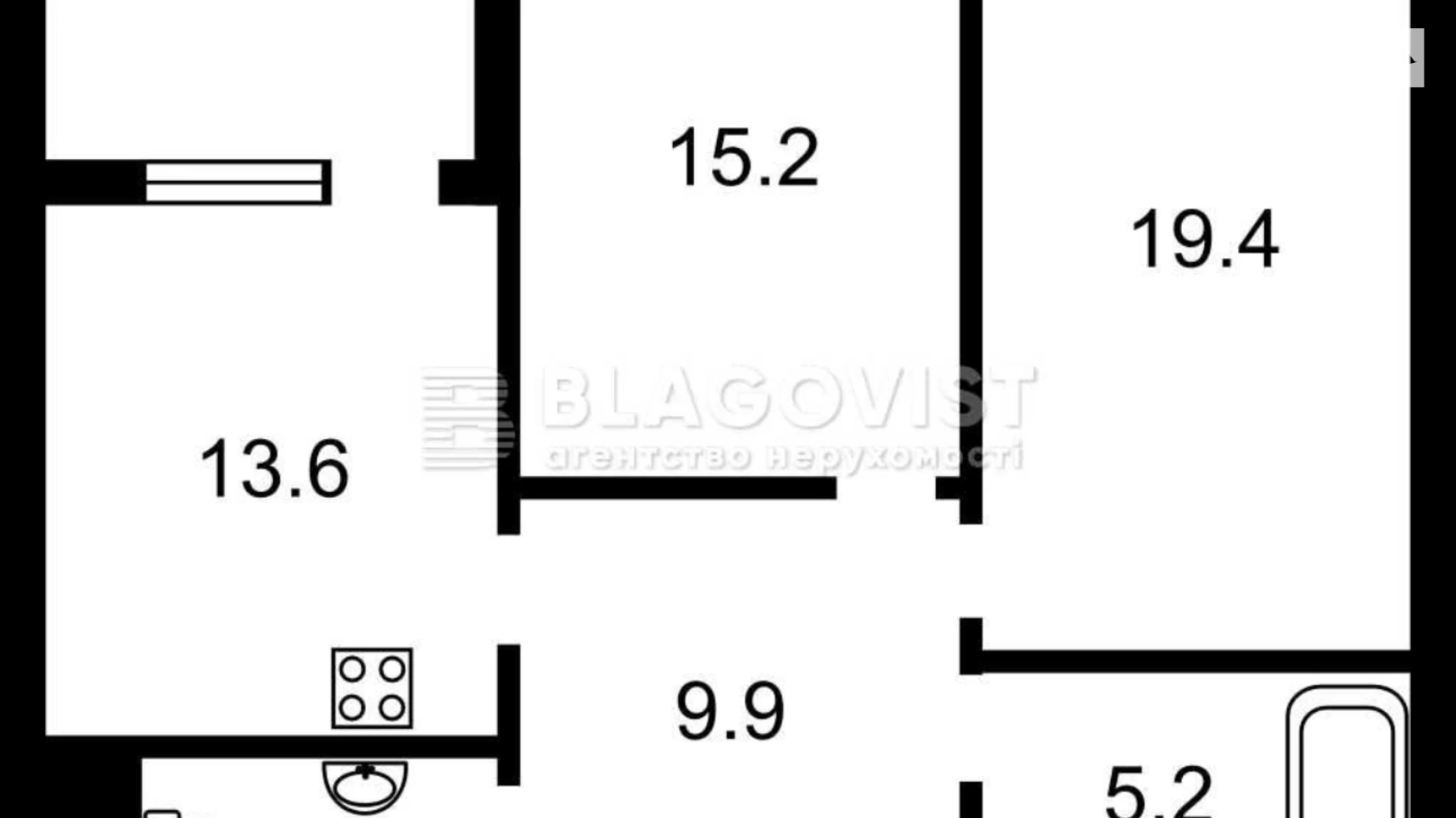 Продается 2-комнатная квартира 73 кв. м в Киеве, ул. Златоустовская, 25