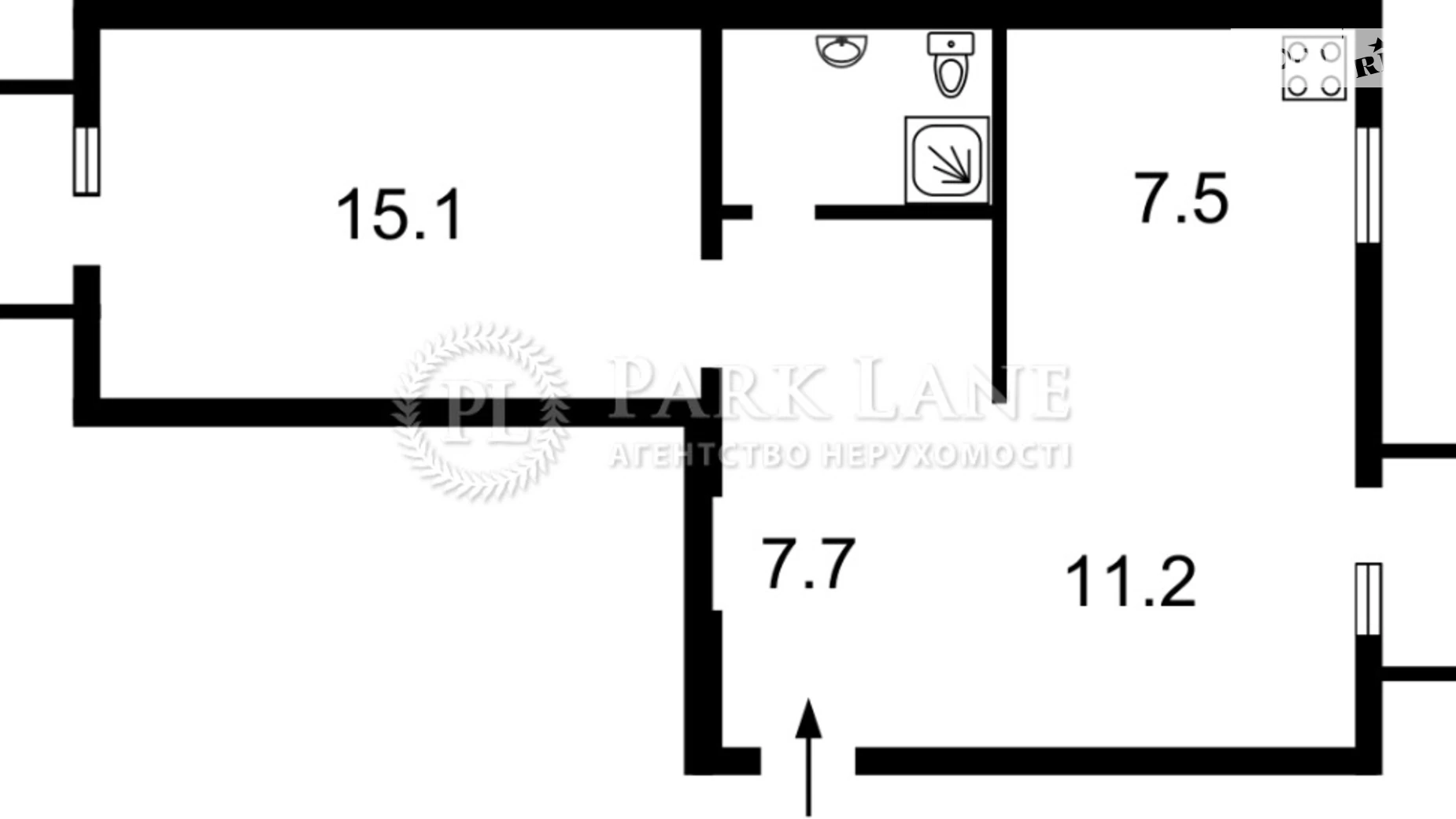 Продается 1-комнатная квартира 50 кв. м в Киеве, ул. Лютеранская, 21 - фото 2