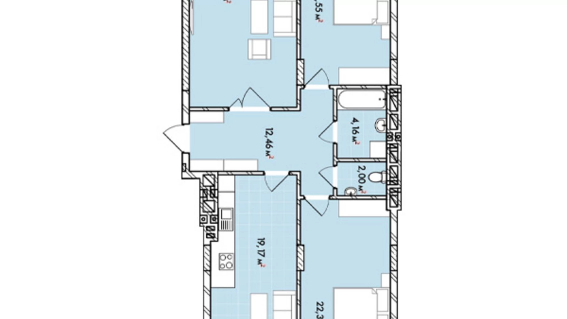 Продается 3-комнатная квартира 107.82 кв. м в Львове, цена: 183294 $ - фото 2