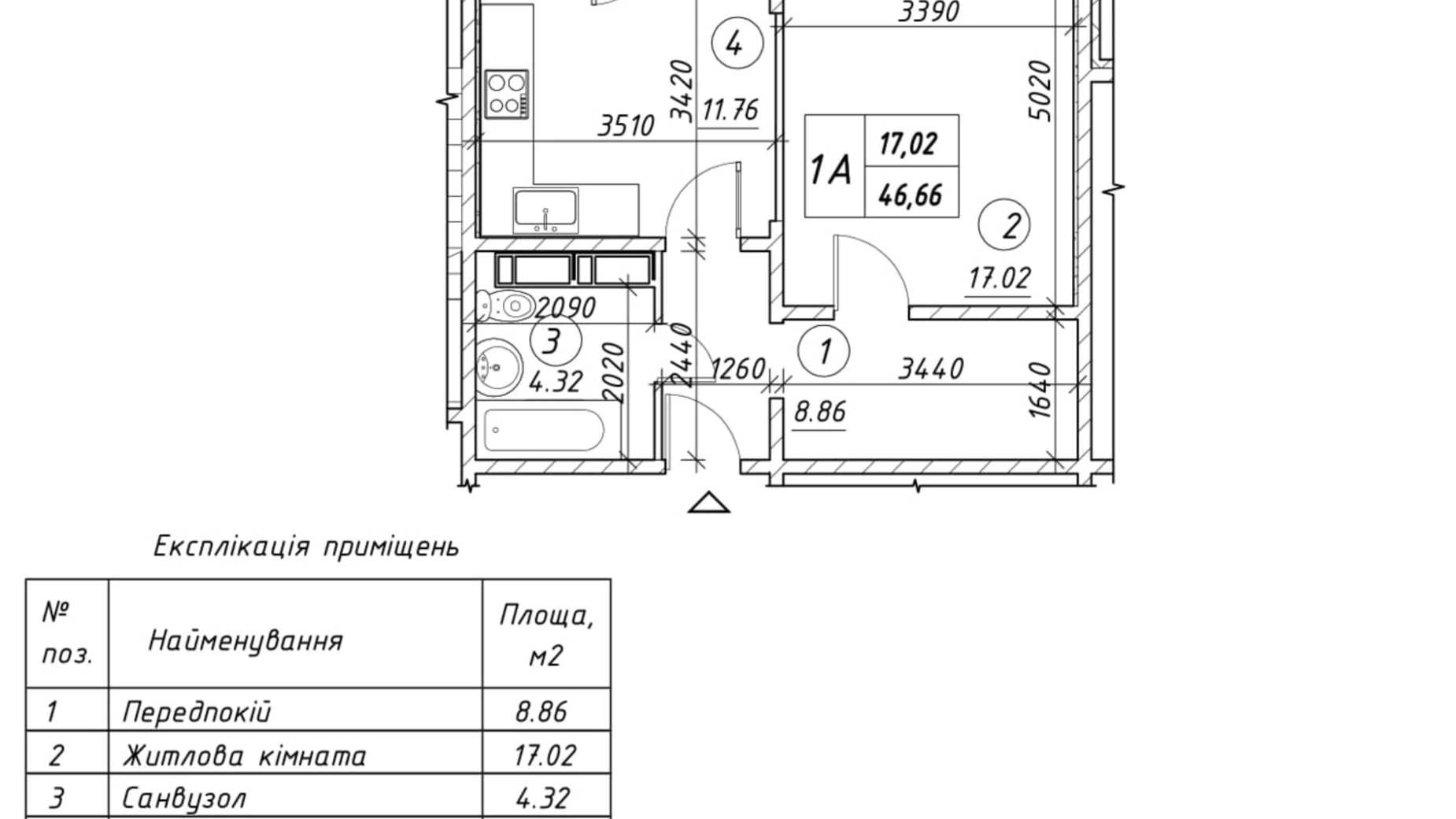 Продается 1-комнатная квартира 47 кв. м в Киеве, ул. Ревуцкого, 54Б