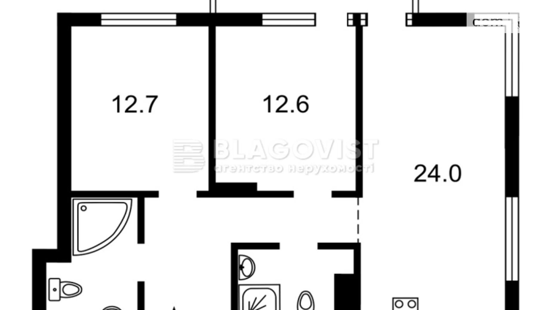 Продается 2-комнатная квартира 71 кв. м в Киеве, ул. Маккейна Джона, 7