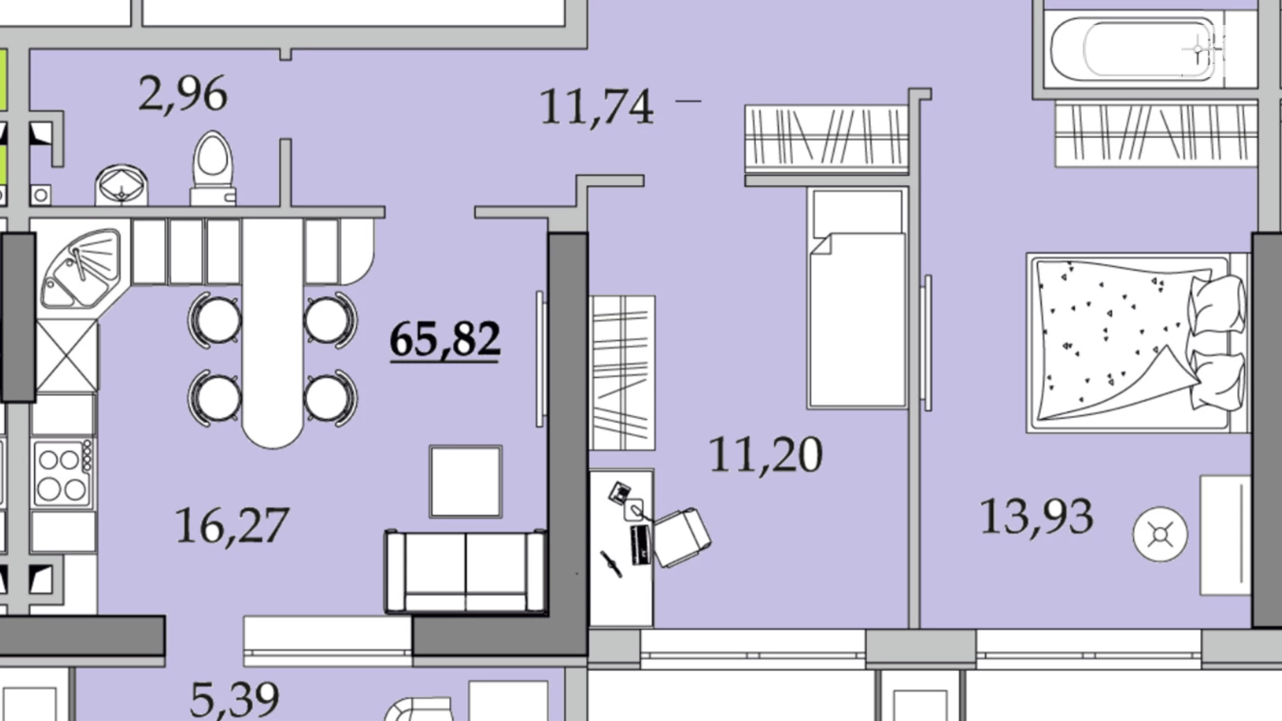 Продается 2-комнатная квартира 69 кв. м в Одессе, ул. Академика Вильямса, 95 - фото 2