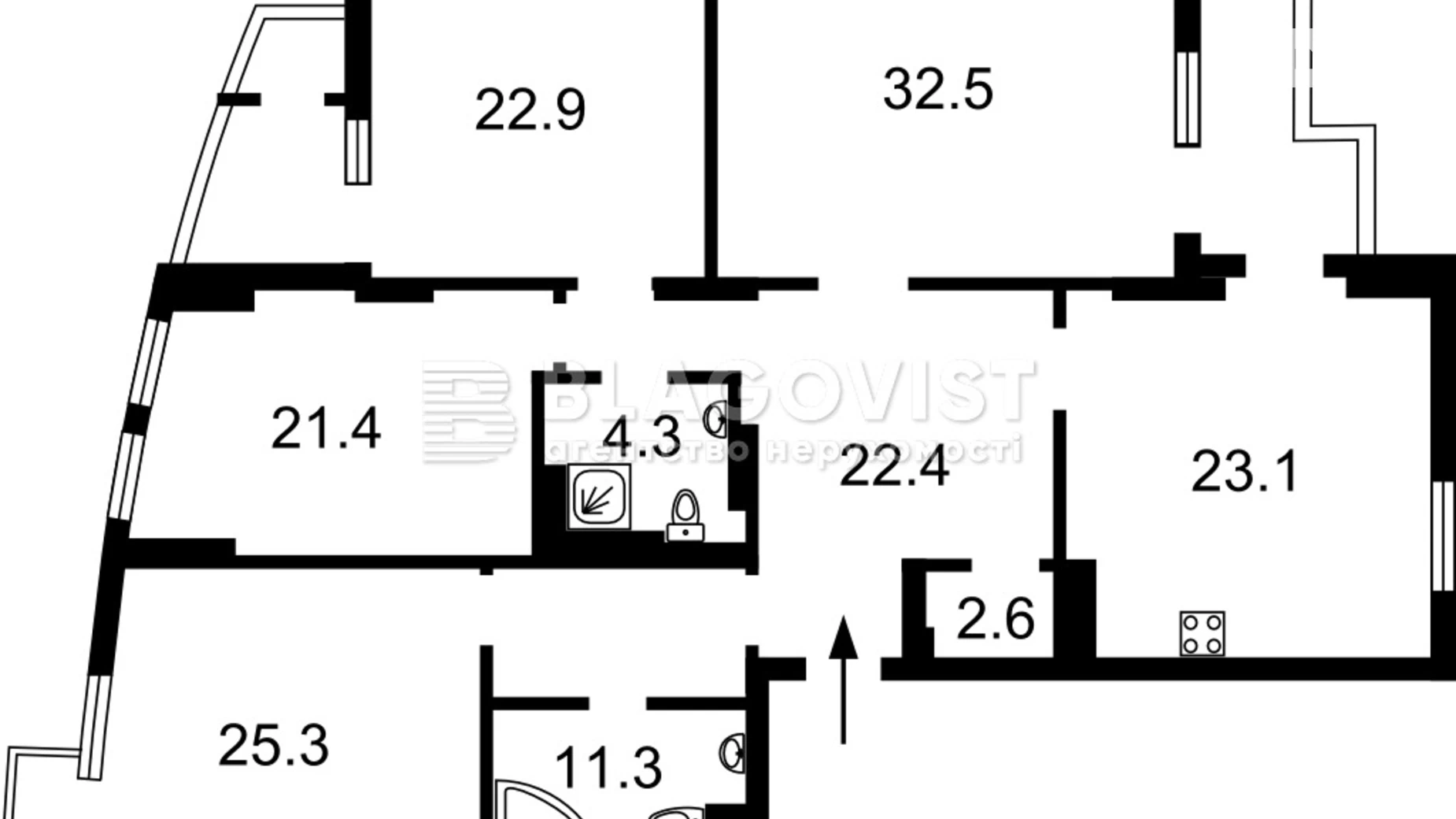 Продается 4-комнатная квартира 183 кв. м в Киеве, ул. Старонаводницкая, 13 - фото 2