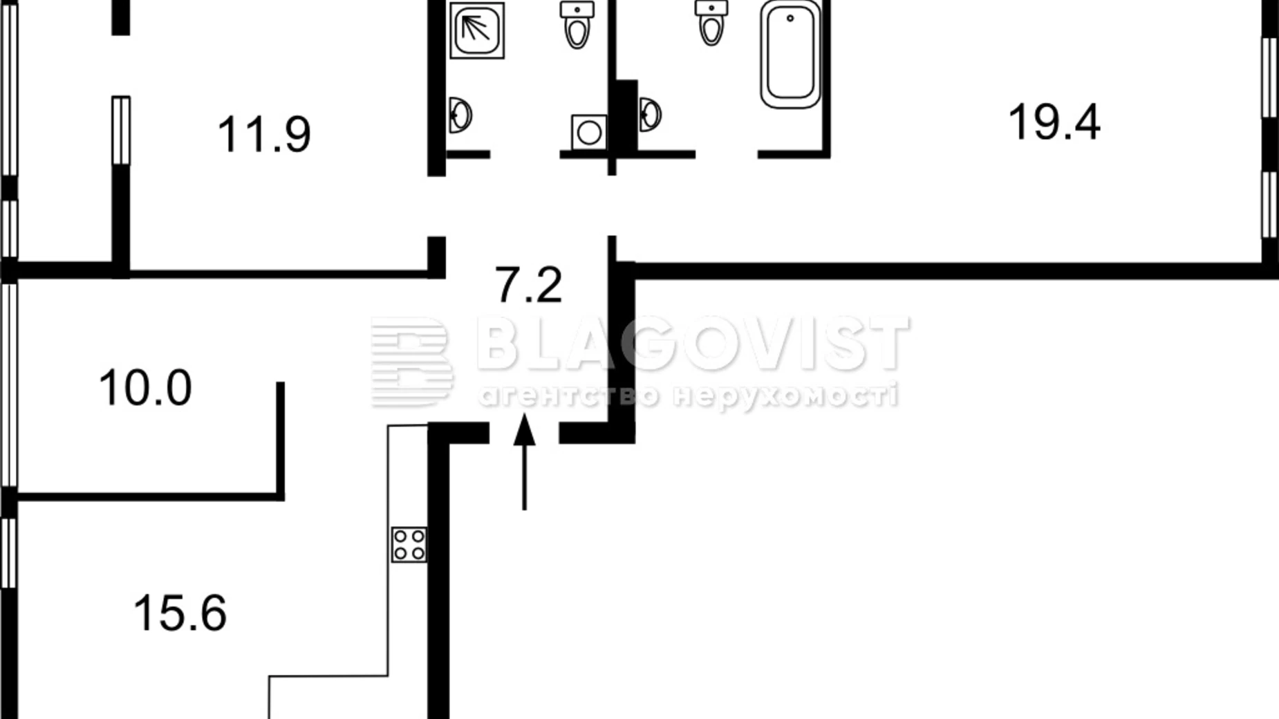 Продается 2-комнатная квартира 74.5 кв. м в Киеве, ул. Юрия Липы, 6 - фото 5