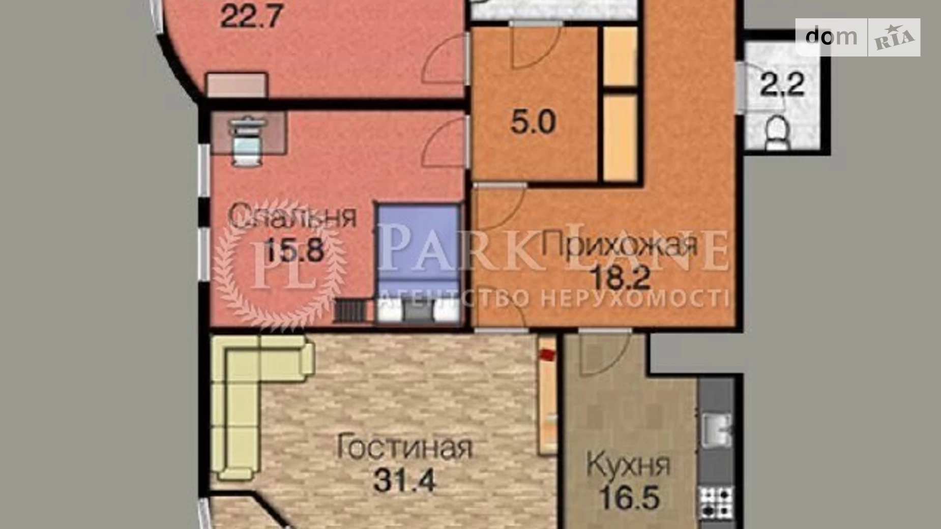 Продается 3-комнатная квартира 118.8 кв. м в Киеве, ул. Преображенская, 8Б