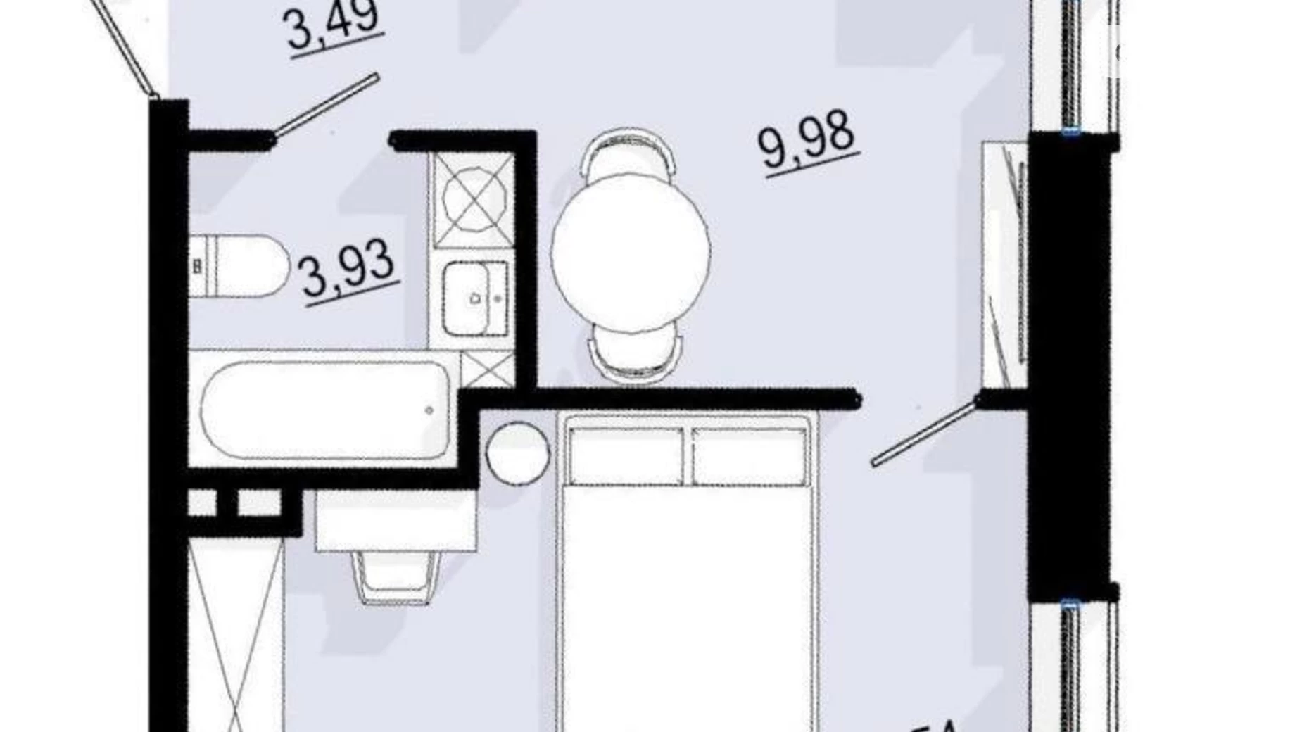 Продается 1-комнатная квартира 32 кв. м в Одессе - фото 2