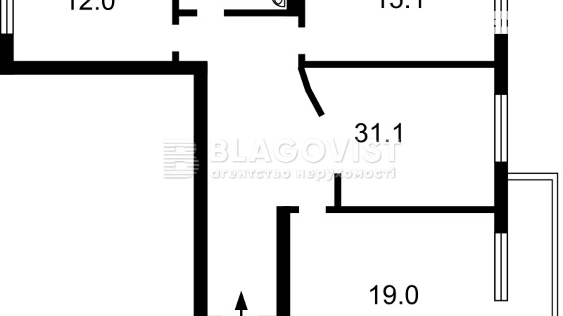 Продается 3-комнатная квартира 82 кв. м в Киеве, пл. Святошинская, 1