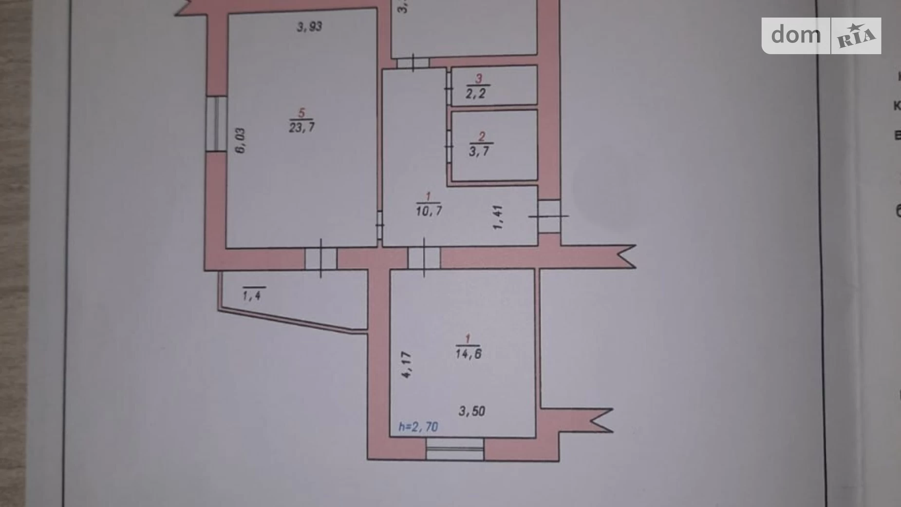 Продается 2-комнатная квартира 69.7 кв. м в Хмельницком, ул. Озерная, 3 - фото 2