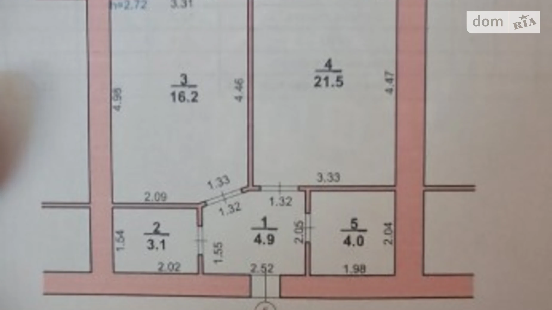 Продается 1-комнатная квартира 49.7 кв. м в Хмельницком, ул. Лесогриневецкая - фото 3
