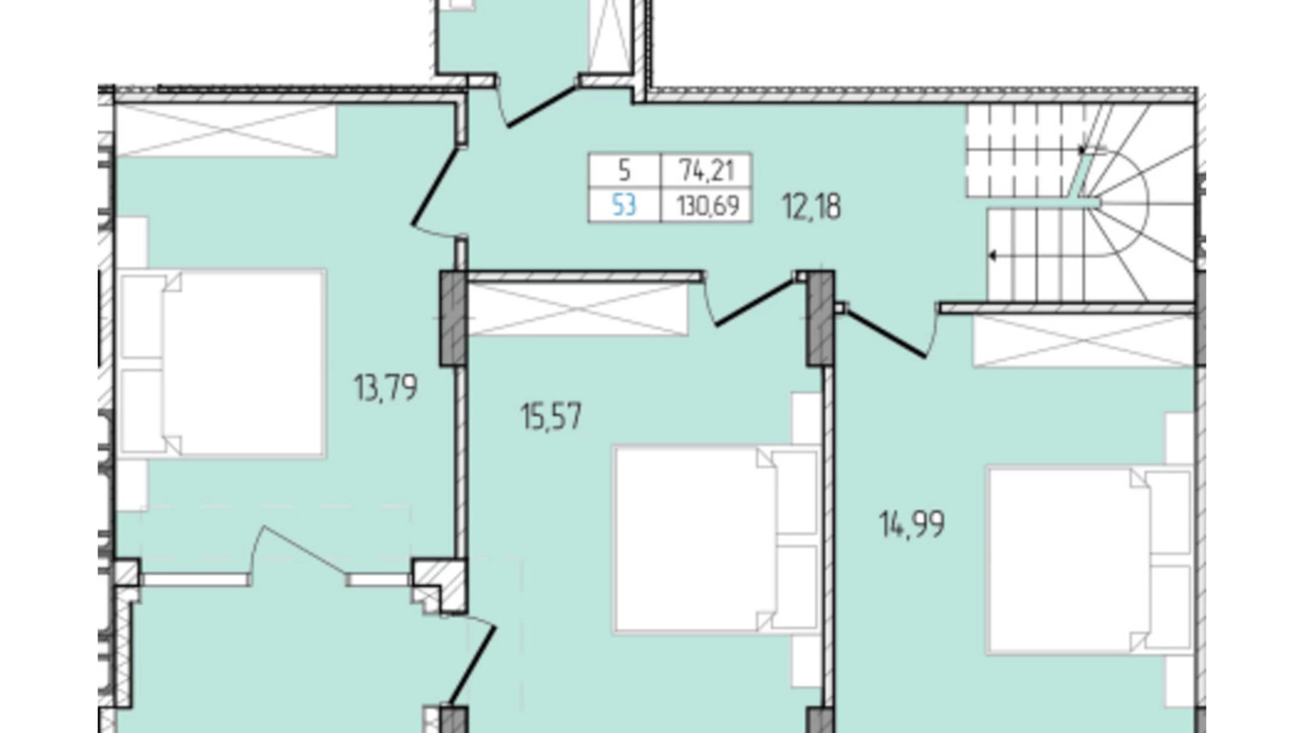 Продается 5-комнатная квартира 130.69 кв. м в Хмельницком, просп. Мира - фото 2