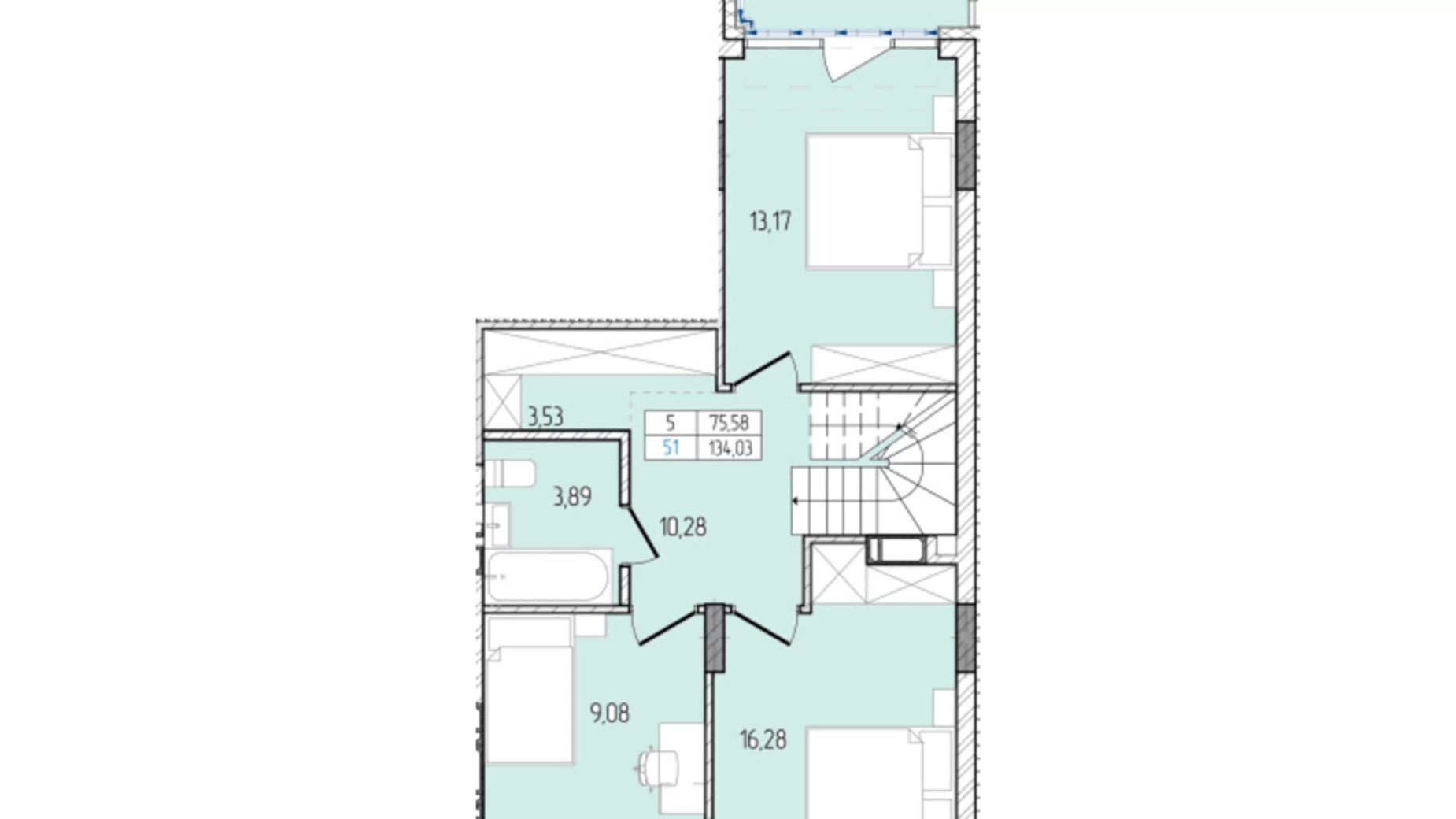 Продается 5-комнатная квартира 134.03 кв. м в Хмельницком, просп. Мира