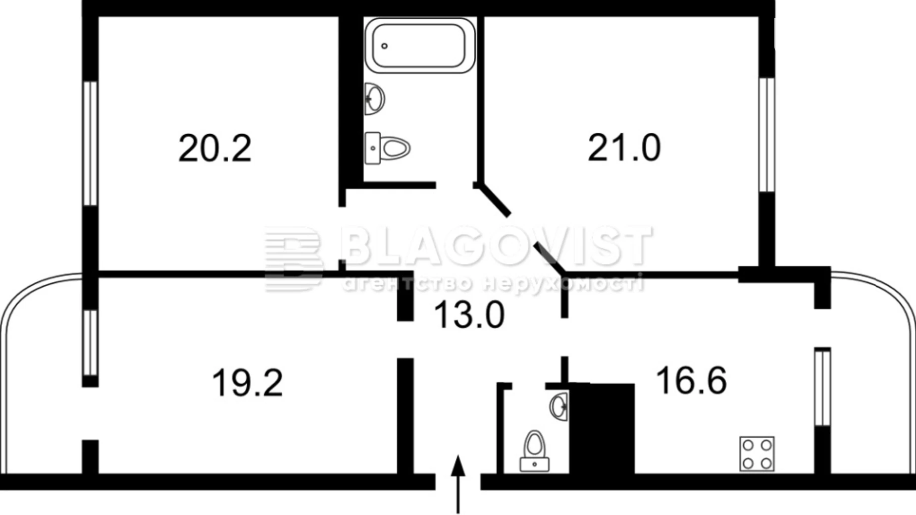 Продается 3-комнатная квартира 110 кв. м в Киеве, просп. Голосеевский(40-летия Октября), 30А - фото 2
