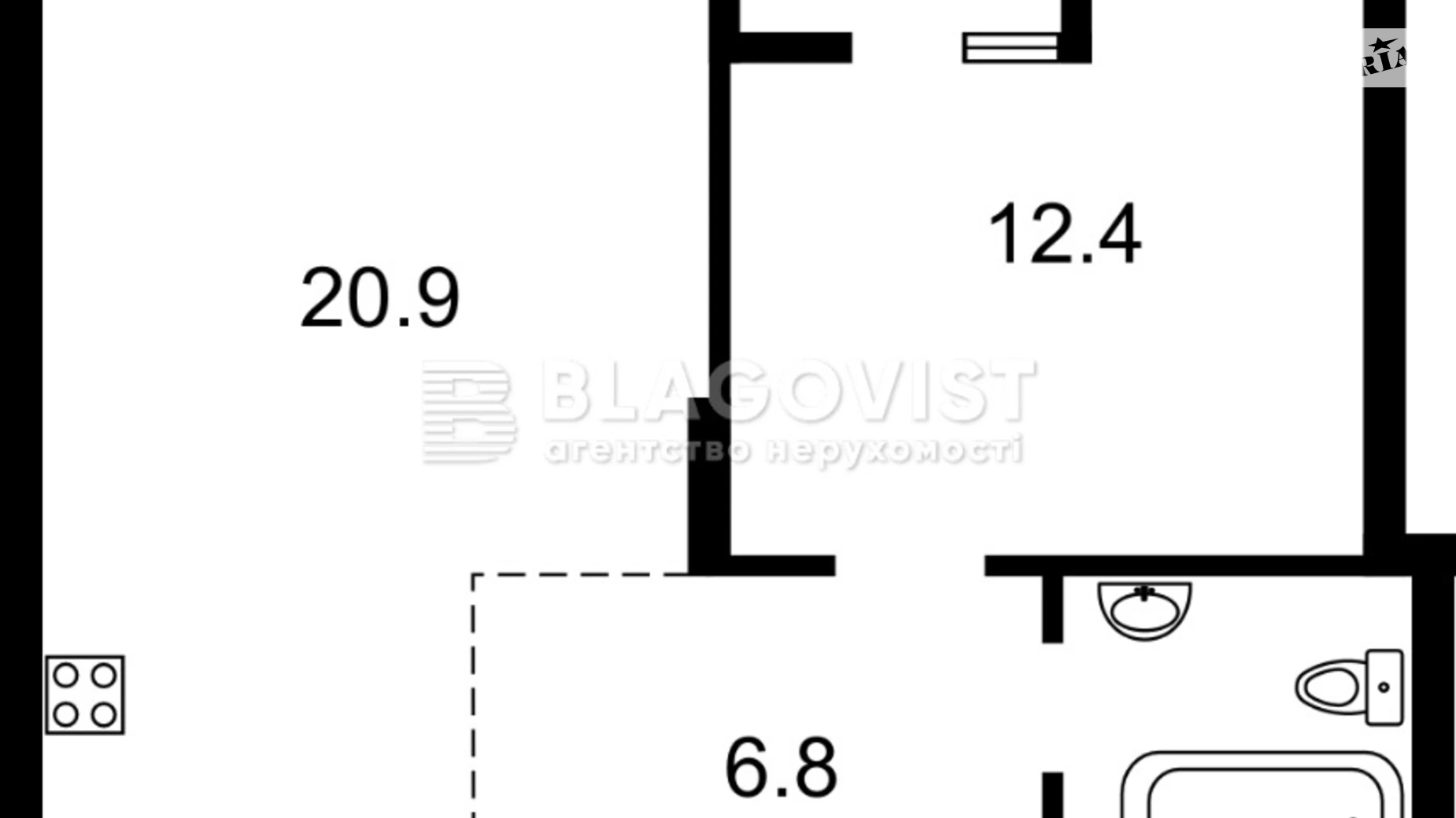 Продается 1-комнатная квартира 46 кв. м в Киеве, ул. Мартовская, 16 корпус 3