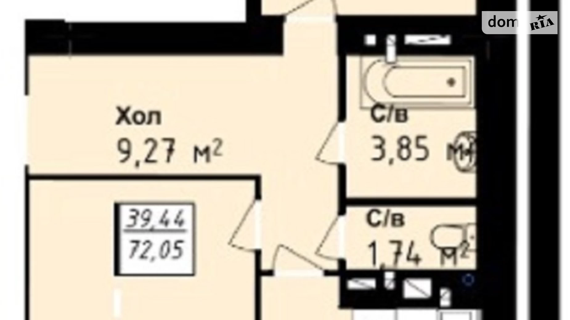 Продается 2-комнатная квартира 71.6 кв. м в Одессе, ул. Академика Сахарова - фото 4