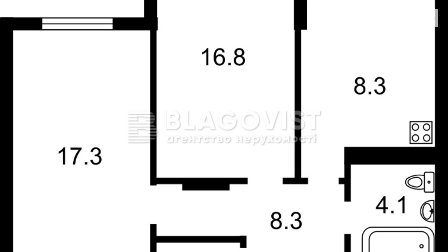 Продается 2-комнатная квартира 63 кв. м в Киеве, ул. Юлии Здановской(Михаила Ломоносова), 34Б