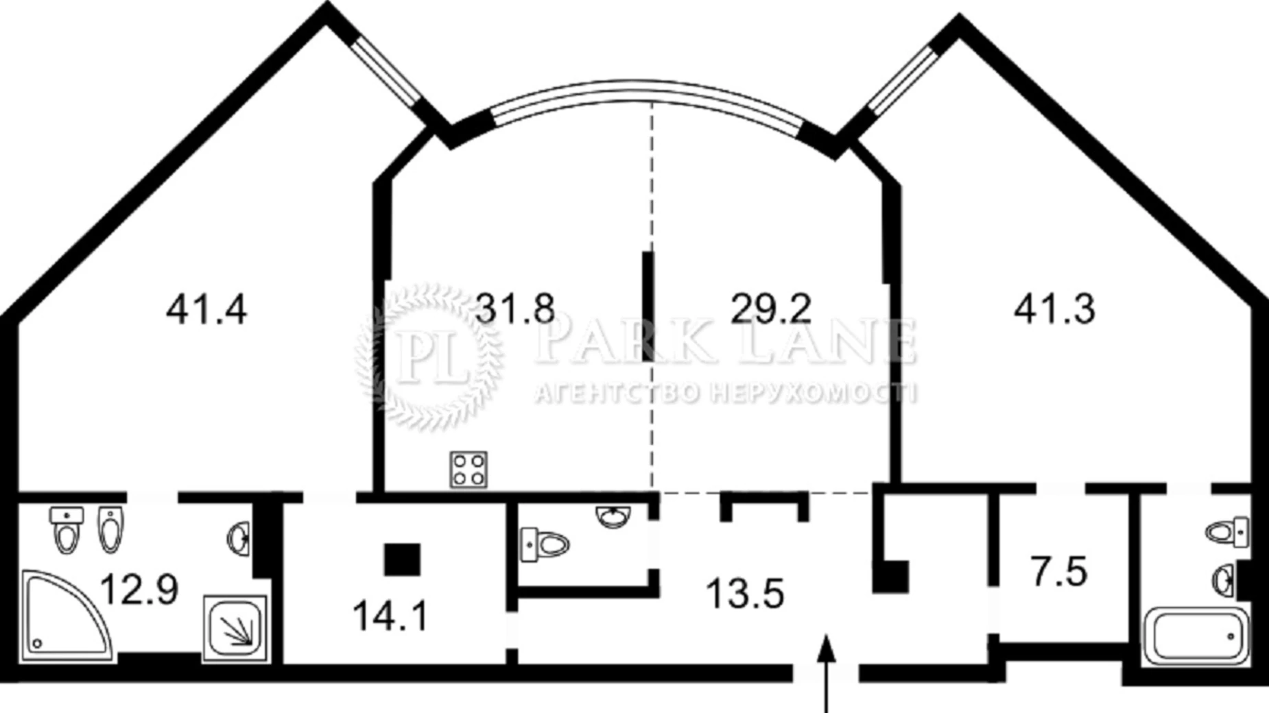 Продается 3-комнатная квартира 220 кв. м в Киеве, ул. Ивана Мазепы(Январского Восстания), 11Б - фото 2