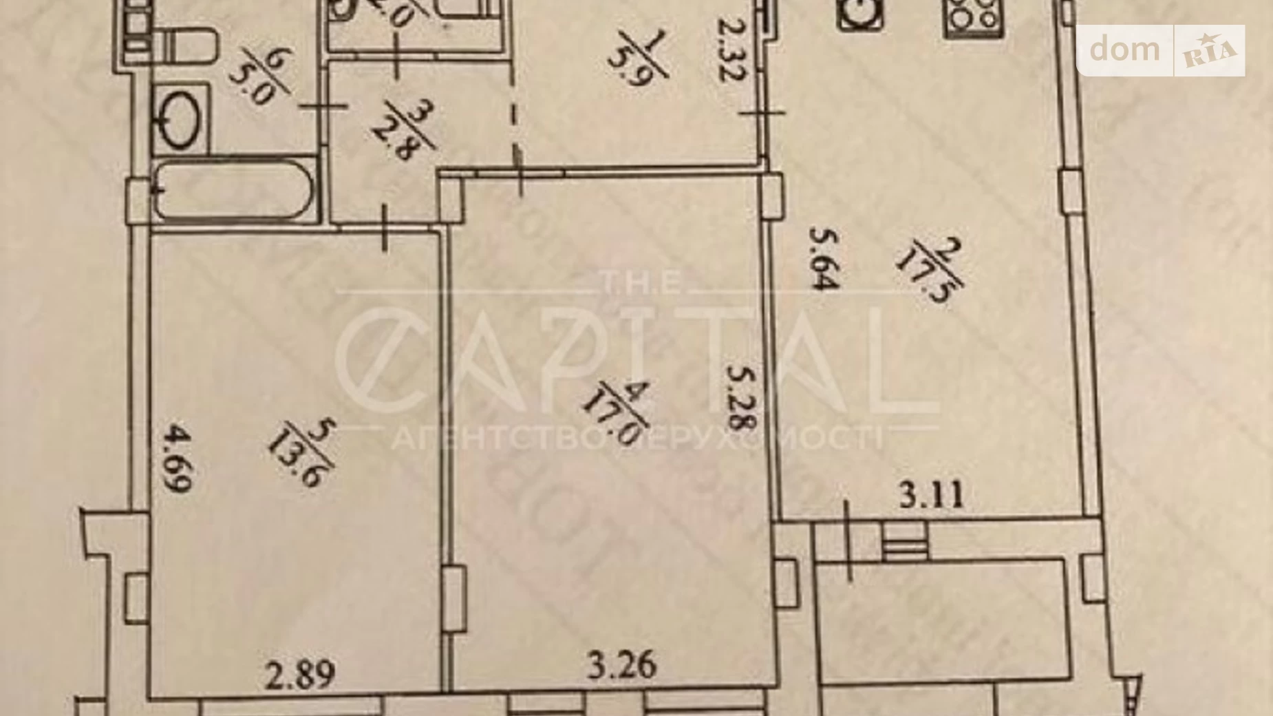 Продается 2-комнатная квартира 65.4 кв. м в Киеве, бул. Тадея Рыльского, 1 - фото 4