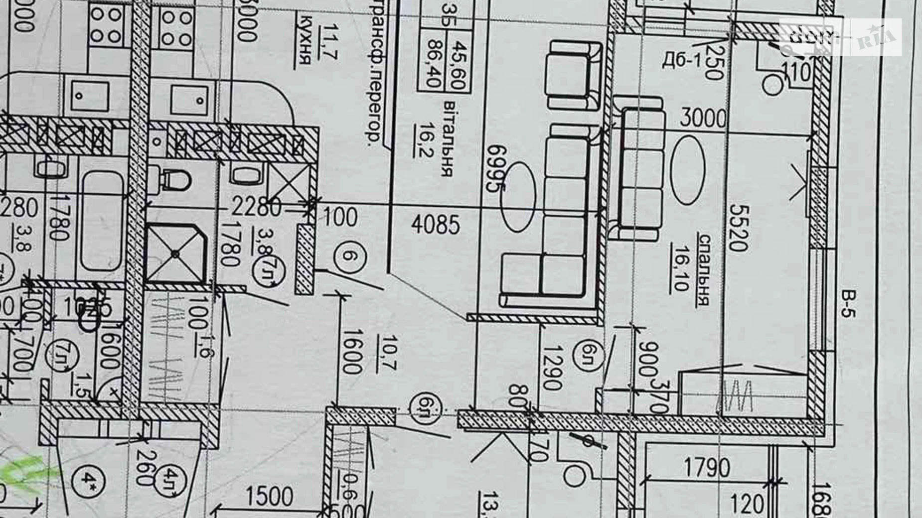 3-комнатная квартира 86 кв. м в Тернополе, ул. Микулинецкая - фото 3