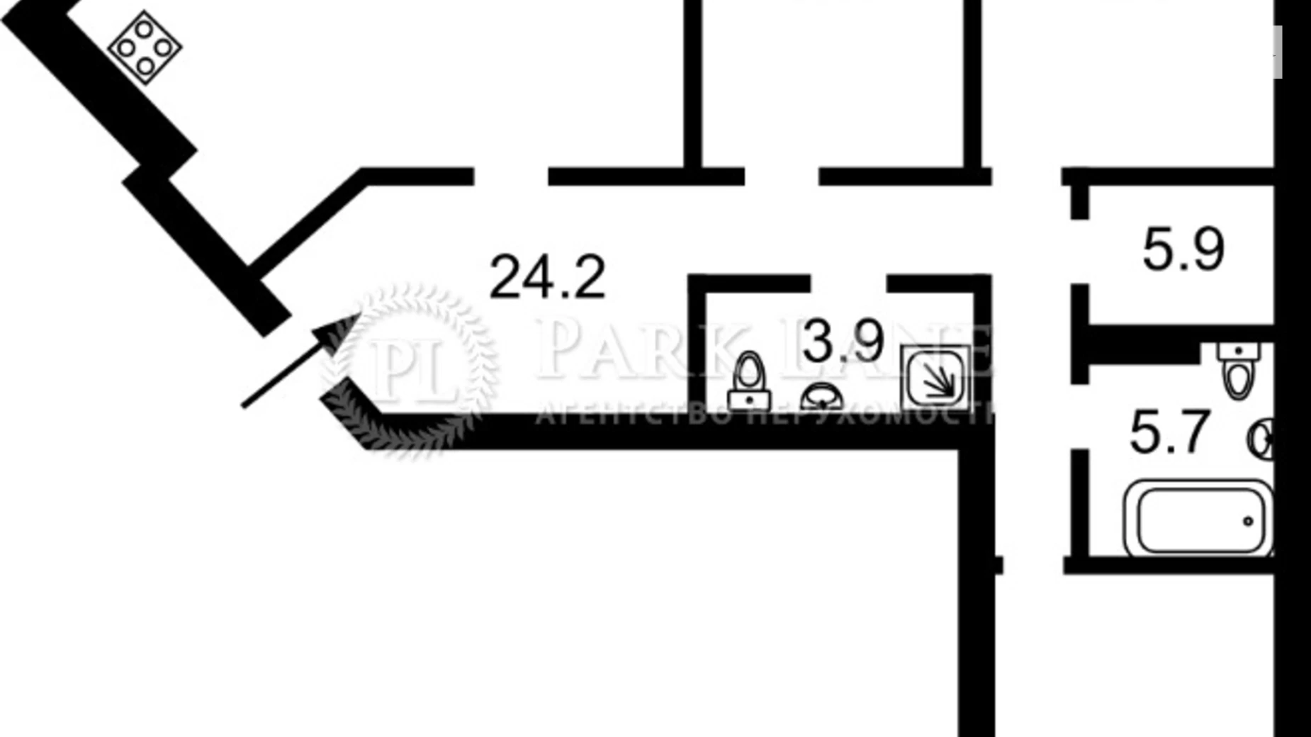 Продается 4-комнатная квартира 125.4 кв. м в Киеве, ул. Вышгородская, 45 - фото 2