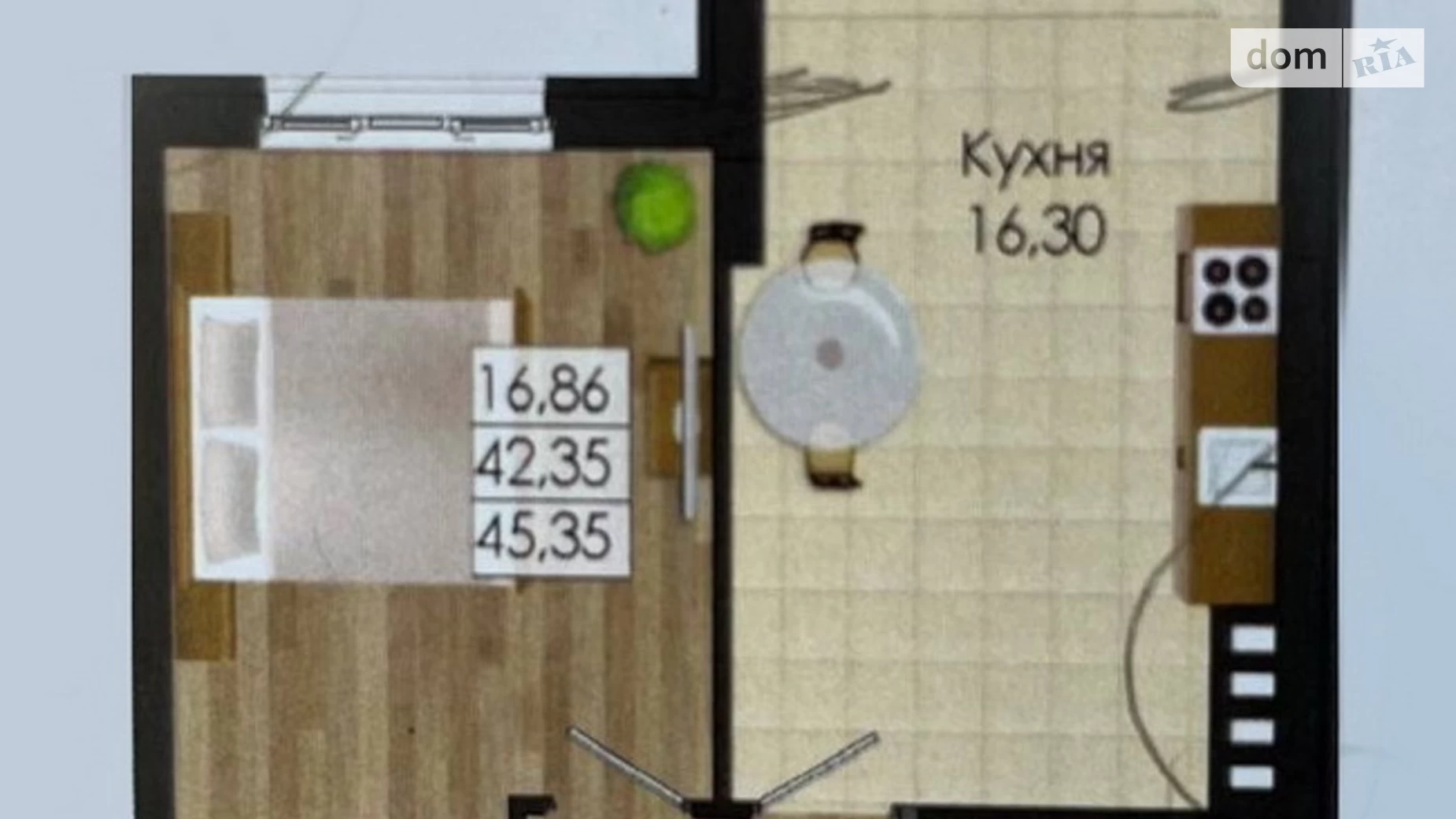 Продается 1-комнатная квартира 43.5 кв. м в Одессе, Николаевская дор., 3Д