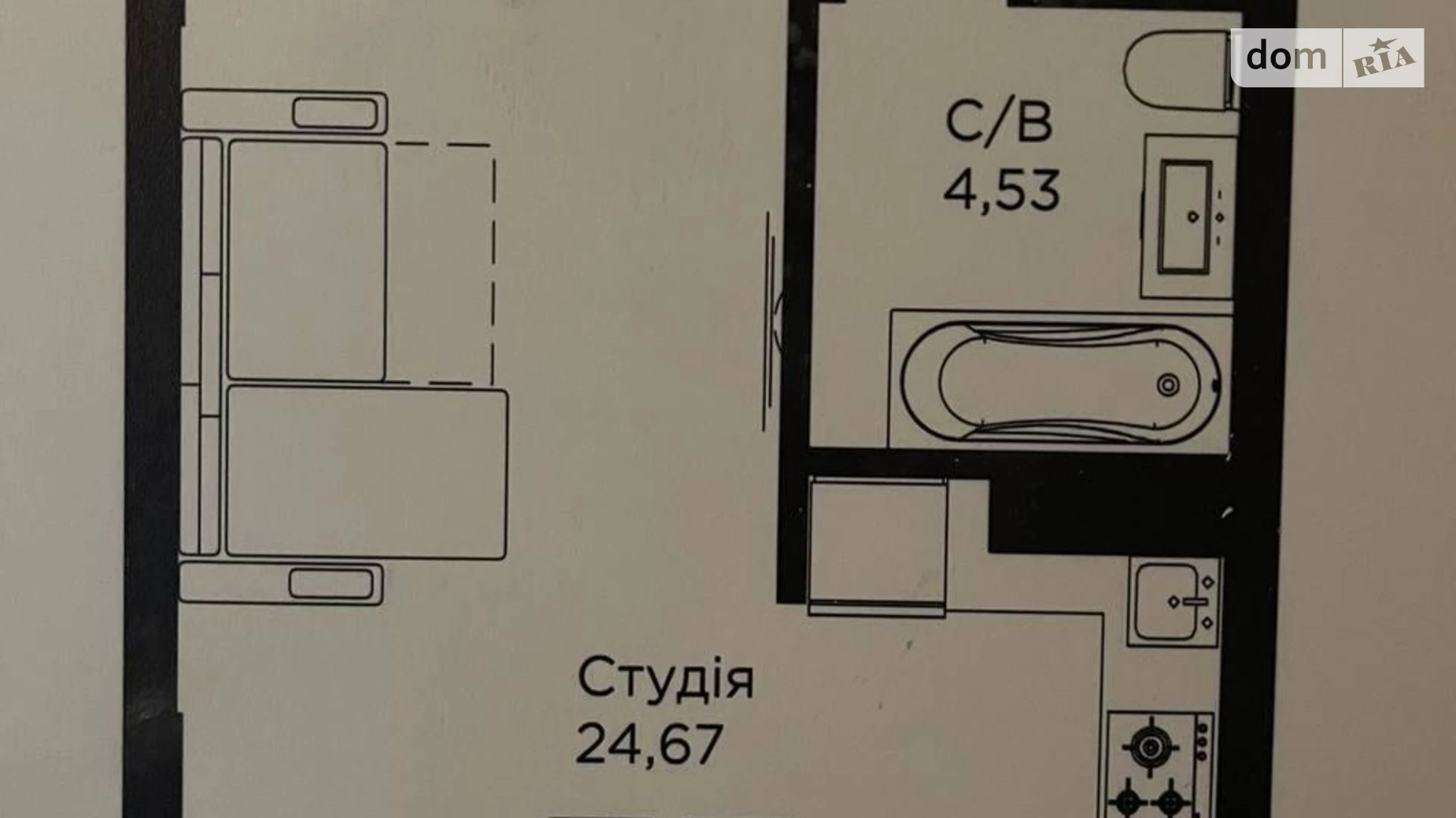 Продається 1-кімнатна квартира 35 кв. м у Івано-Франківську, вул. Хіміків - фото 5