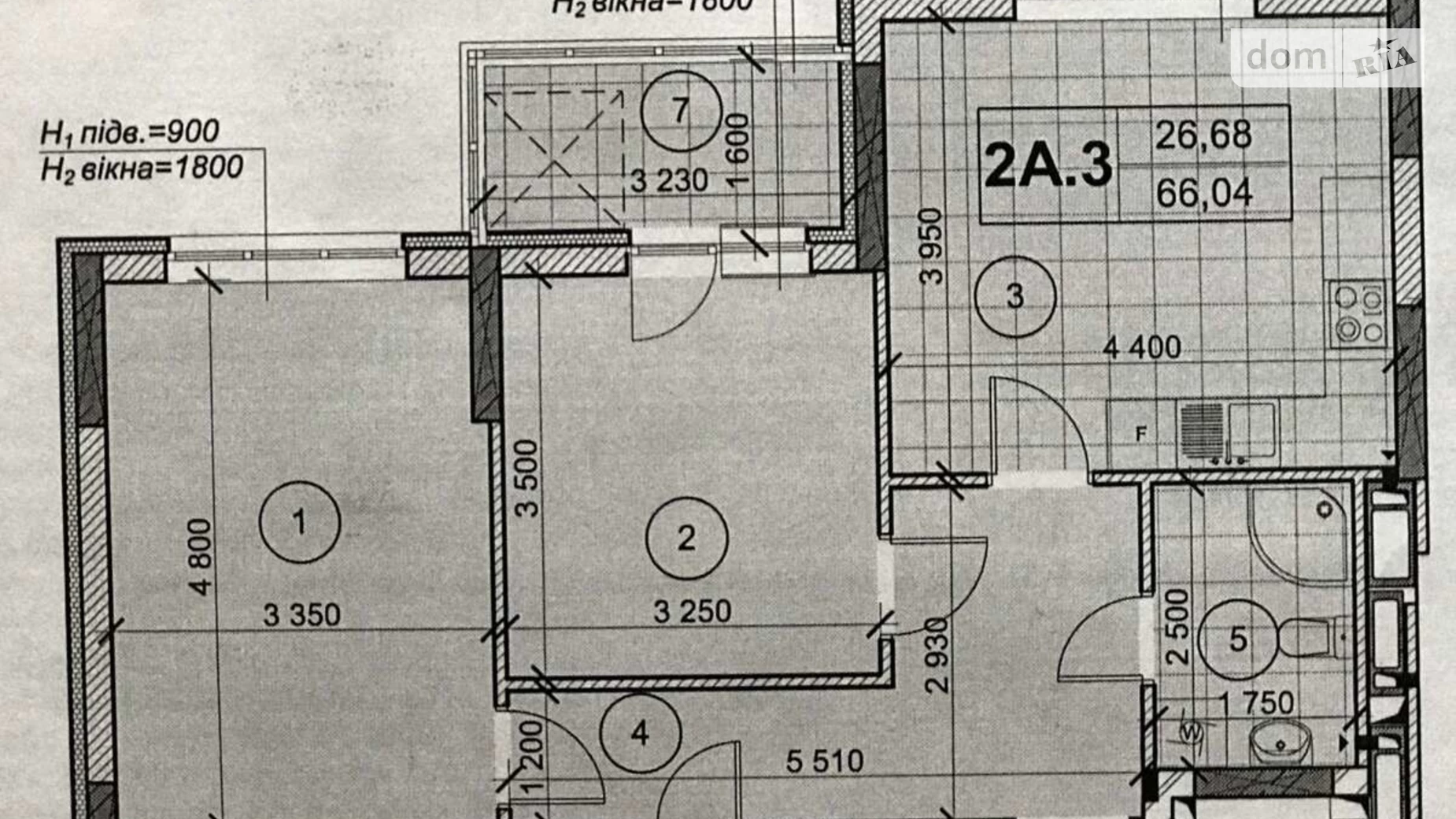 Продается 2-комнатная квартира 66.04 кв. м в Киеве, ул. Академика Заболотного, 15Н - фото 2