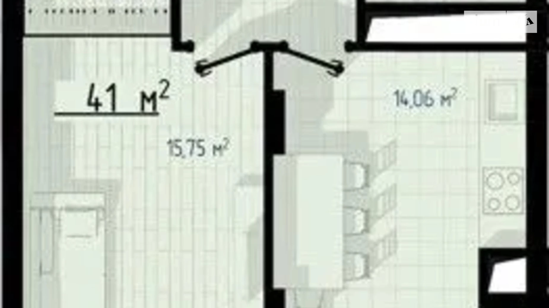 Продается 1-комнатная квартира 41 кв. м в Ивано-Франковске, ул. Химиков - фото 3