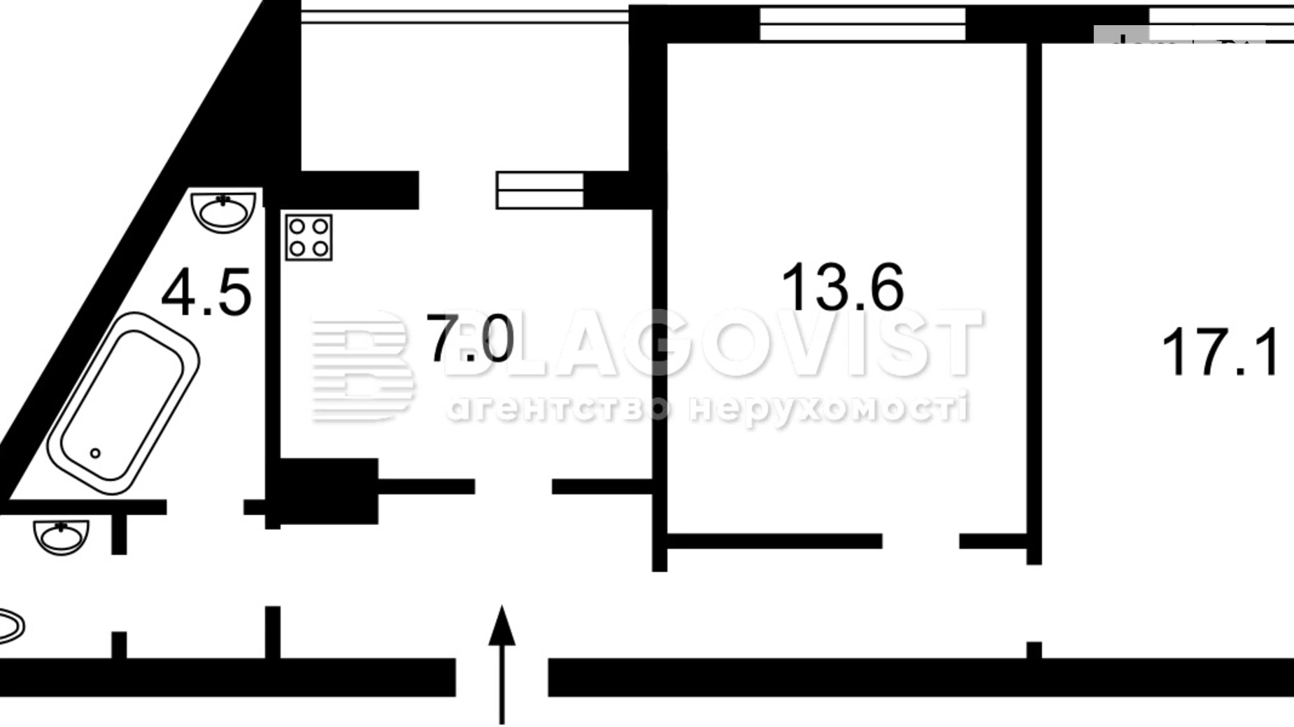 Продается 2-комнатная квартира 56.3 кв. м в Киеве, ул. Юлии Здановской(Михаила Ломоносова), 85А - фото 2