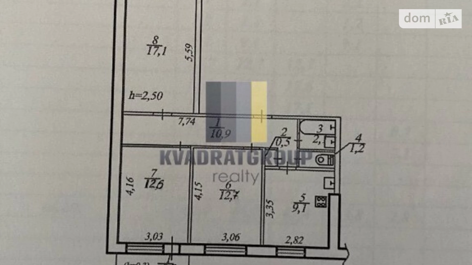 Купить 3 комнатную квартиру в районе Победа-6, Днепр (Днепропетровск) |  DIM.RIA