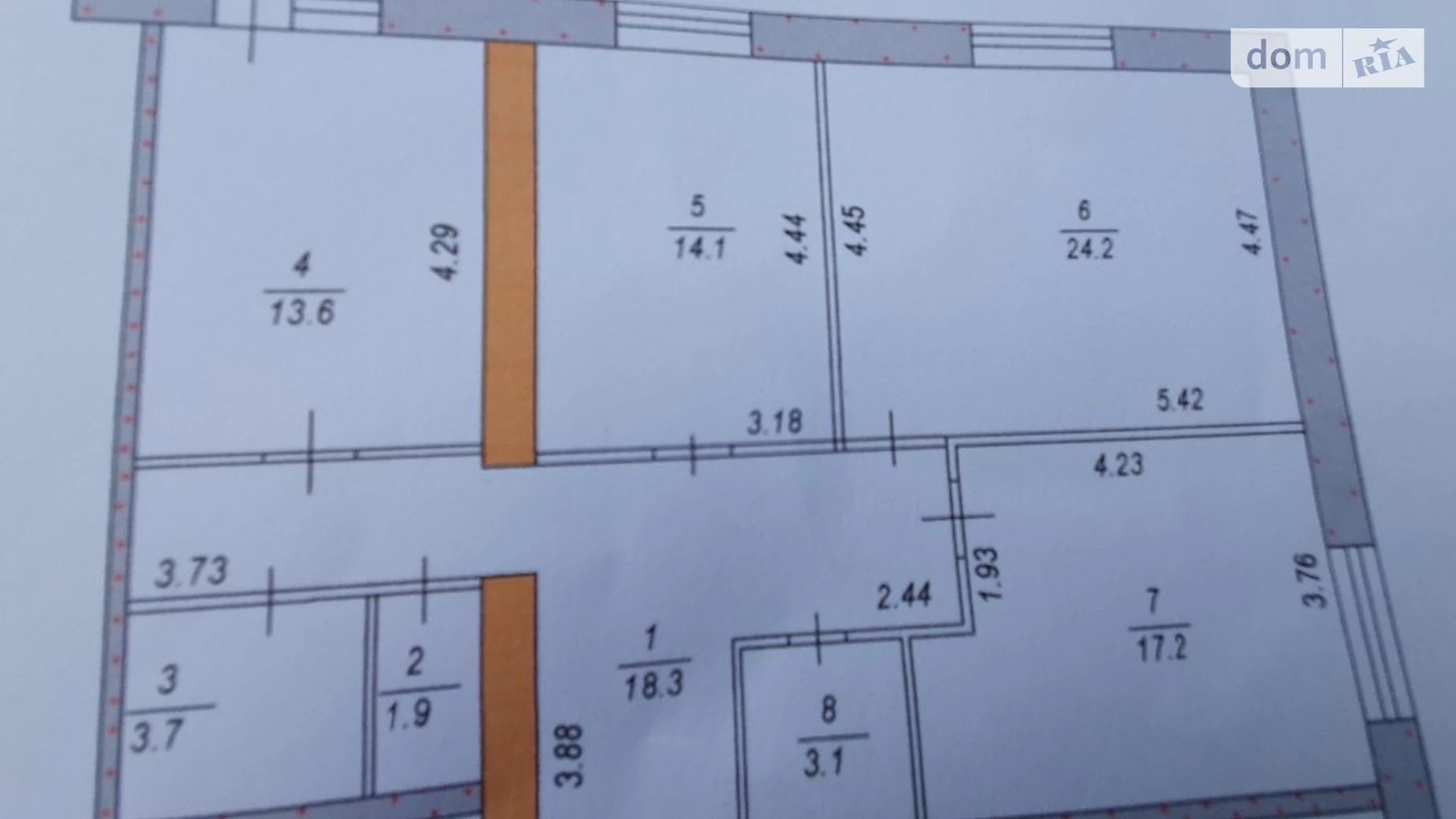 3-комнатная квартира 97.4 кв. м в Тернополе, ул. Бродовская - фото 3
