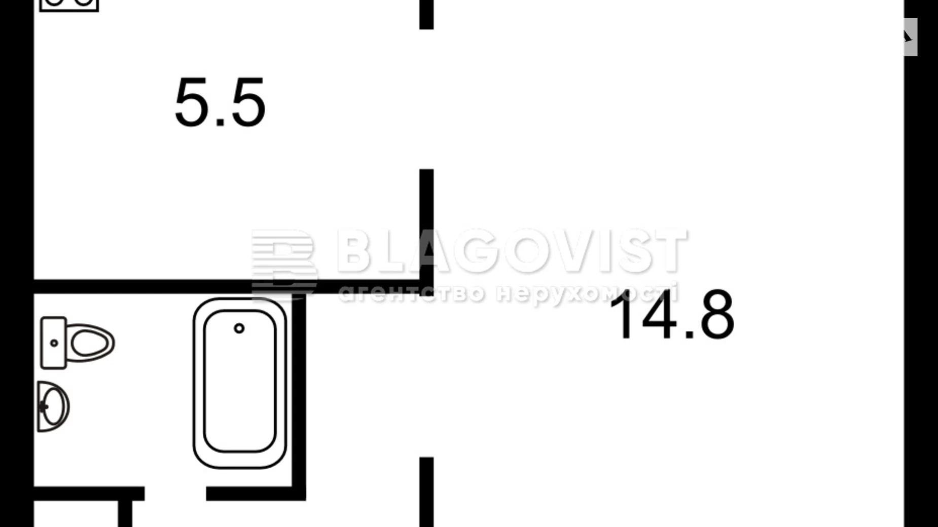 Продается 1-комнатная квартира 36 кв. м в Киеве, бул. Леси Украинки, 28 - фото 2