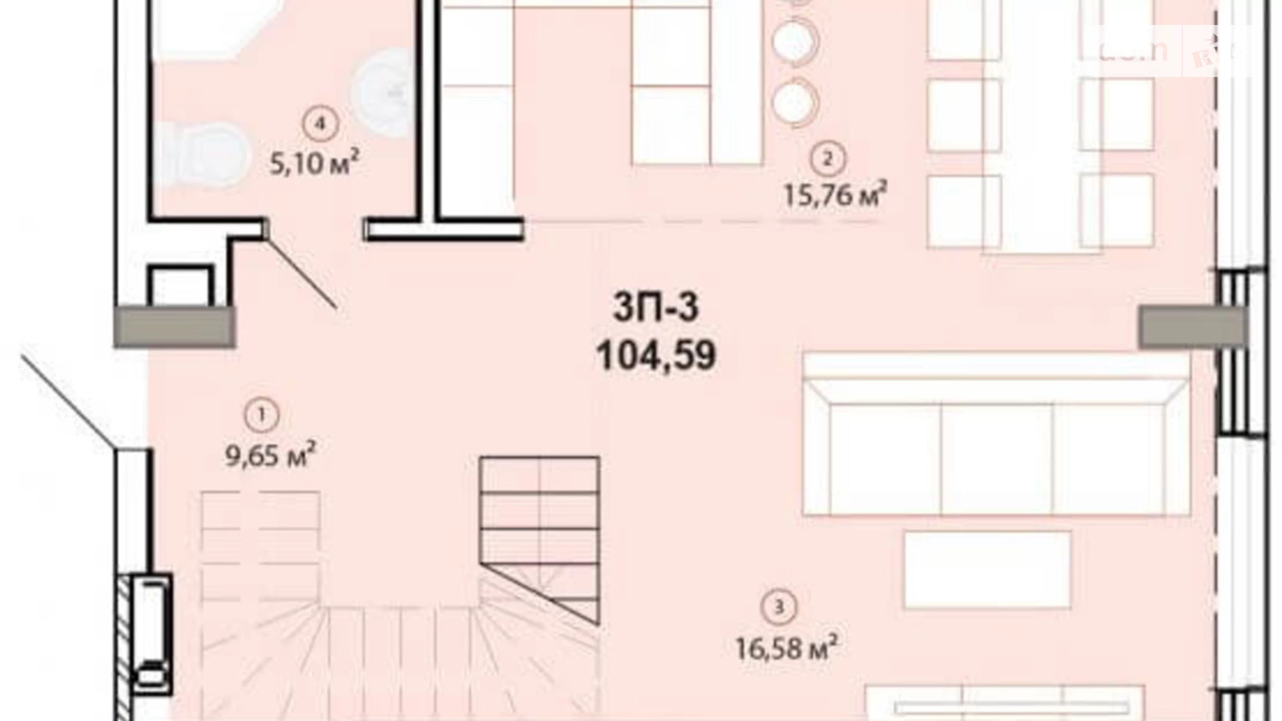 Продается 3-комнатная квартира 104.59 кв. м в Киеве, ул. Зверинецкая, 72 - фото 2