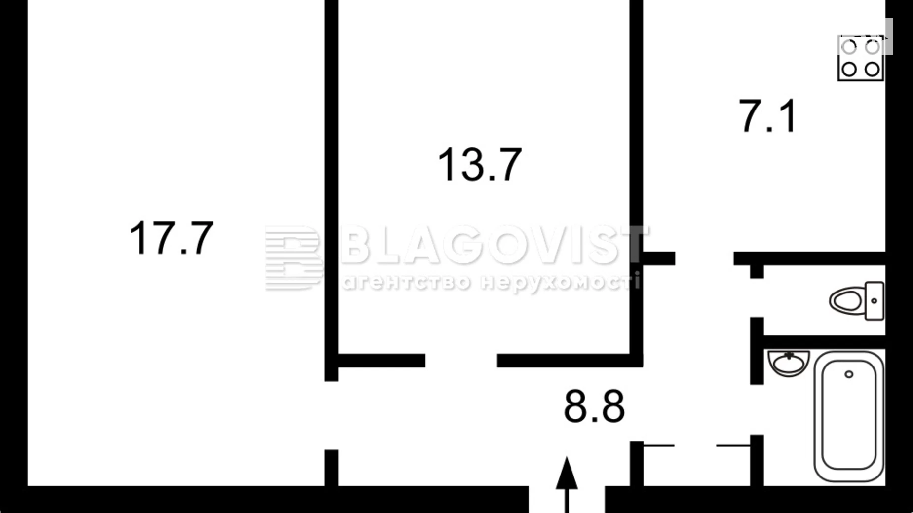 Продается 2-комнатная квартира 51 кв. м в Киеве, ул. Костельная, 11 - фото 3