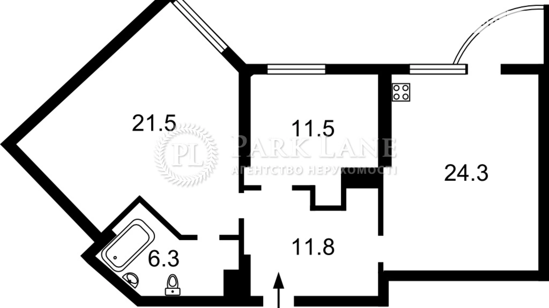 Продается 2-комнатная квартира 76.3 кв. м в Киеве, ул. Композитора Мейтуса, 4А - фото 2