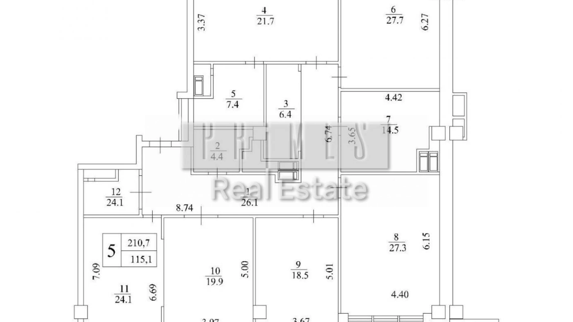 Продається 4-кімнатна квартира 188 кв. м у Києві, вул. Саперне Поле, 5А - фото 2